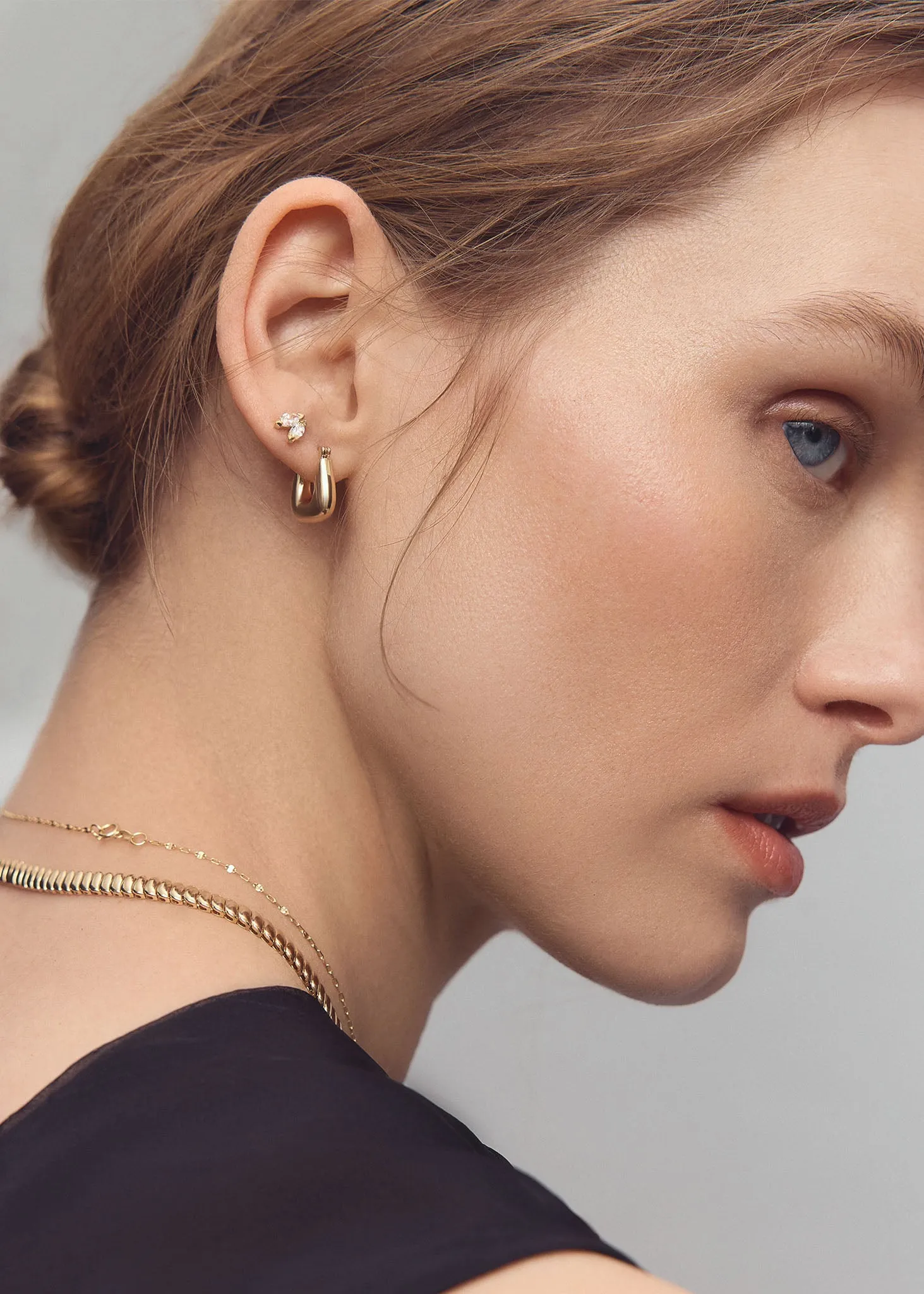 Horseshoe Hoop Earrings sold by Kinn product image thumbnail 2