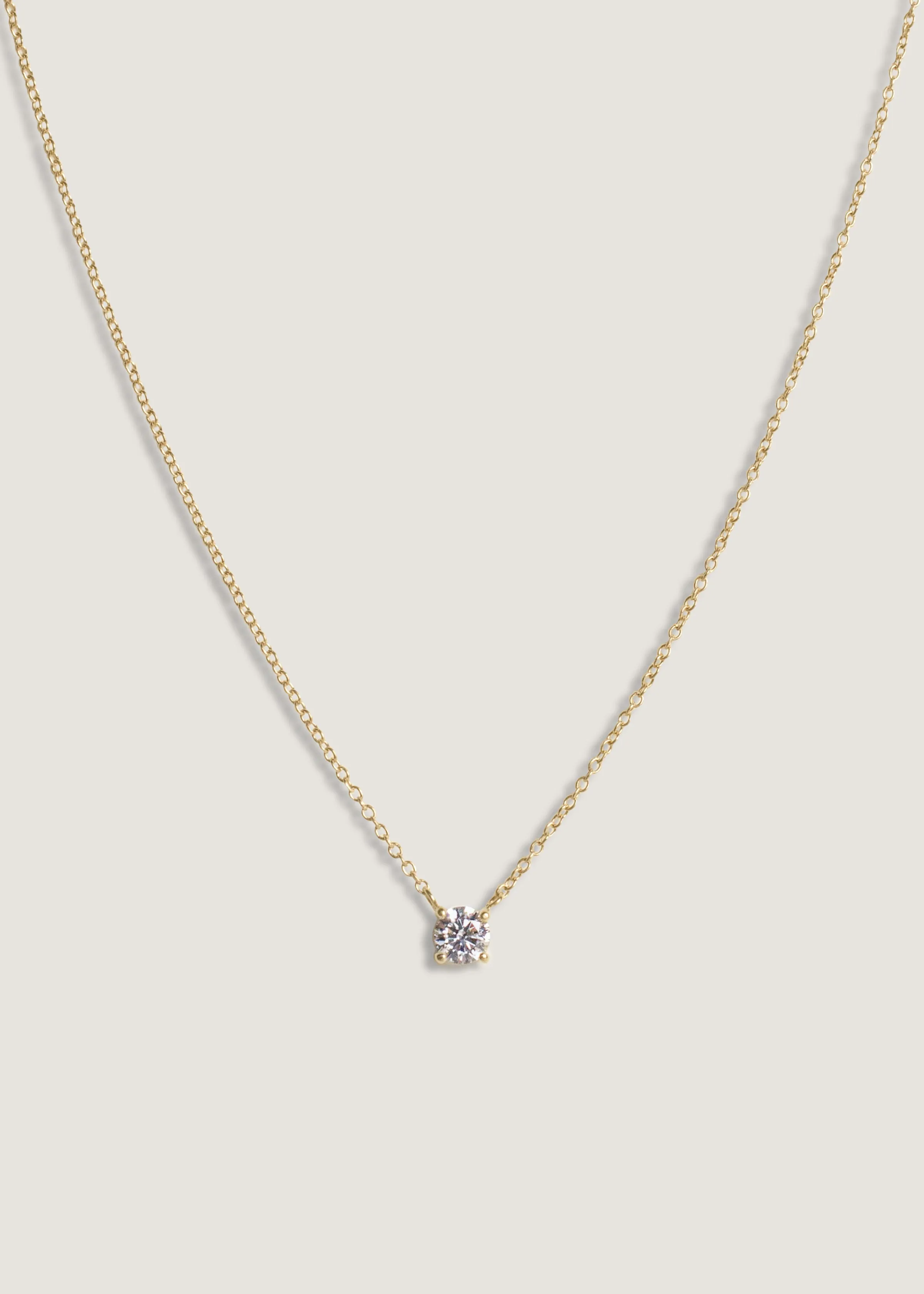 Solitaire Floating Round Diamond Necklace sold by Kinn product image thumbnail 3