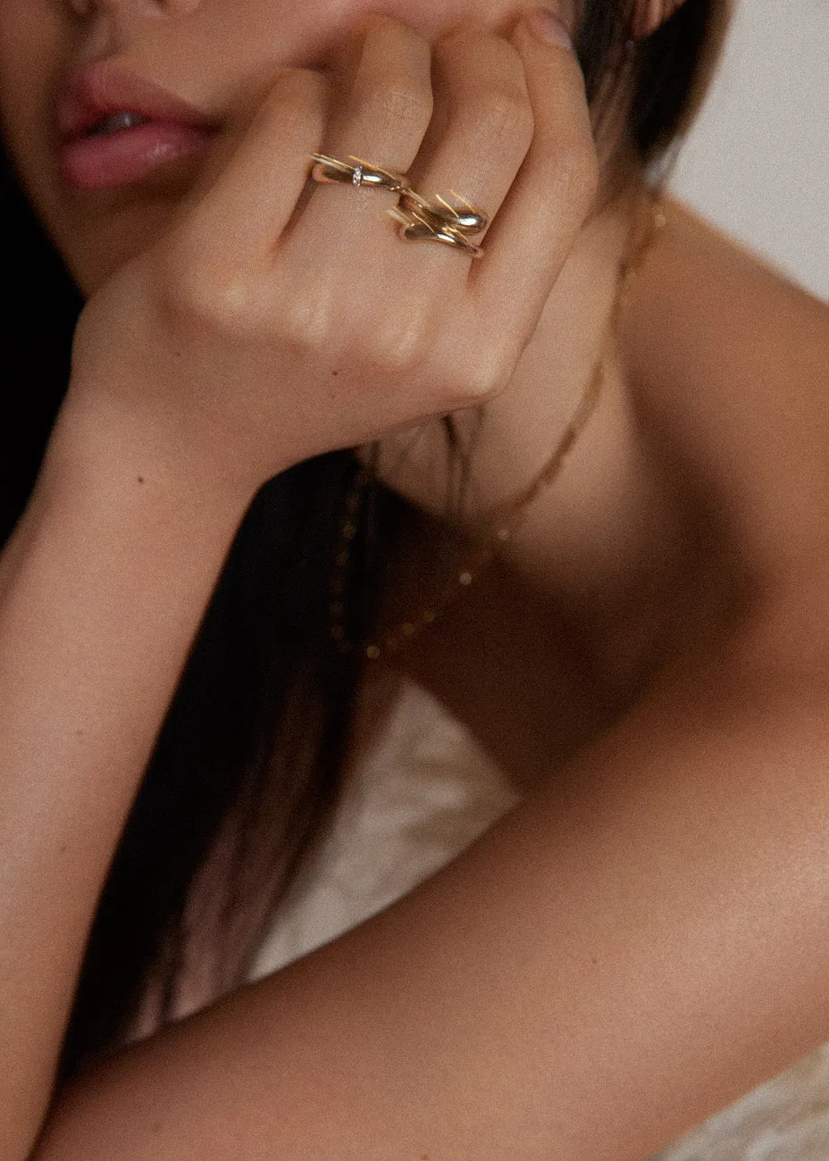 Willow Wrap Around Ring Gold sold by Kinn product image thumbnail 5