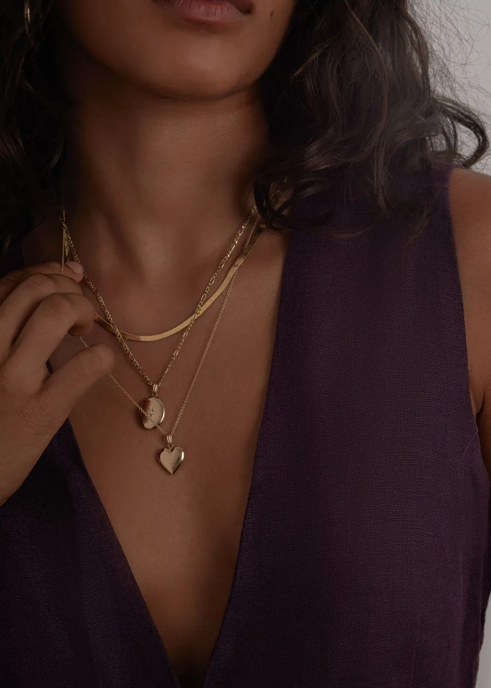 Maison Heart Locket Necklace sold by Kinn product image thumbnail 4
