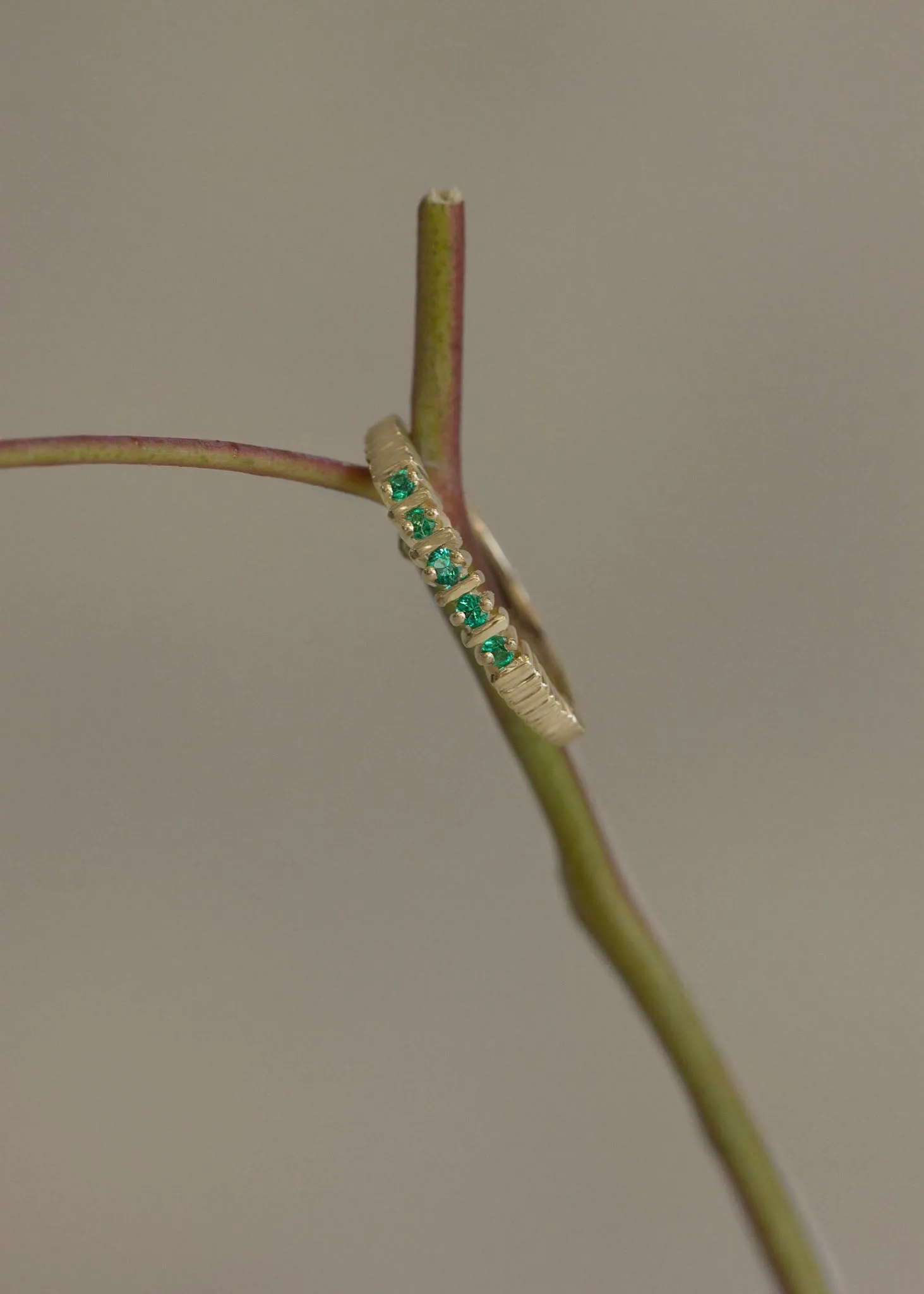Solis Ribbed Emerald Ring sold by Kinn product image thumbnail 3