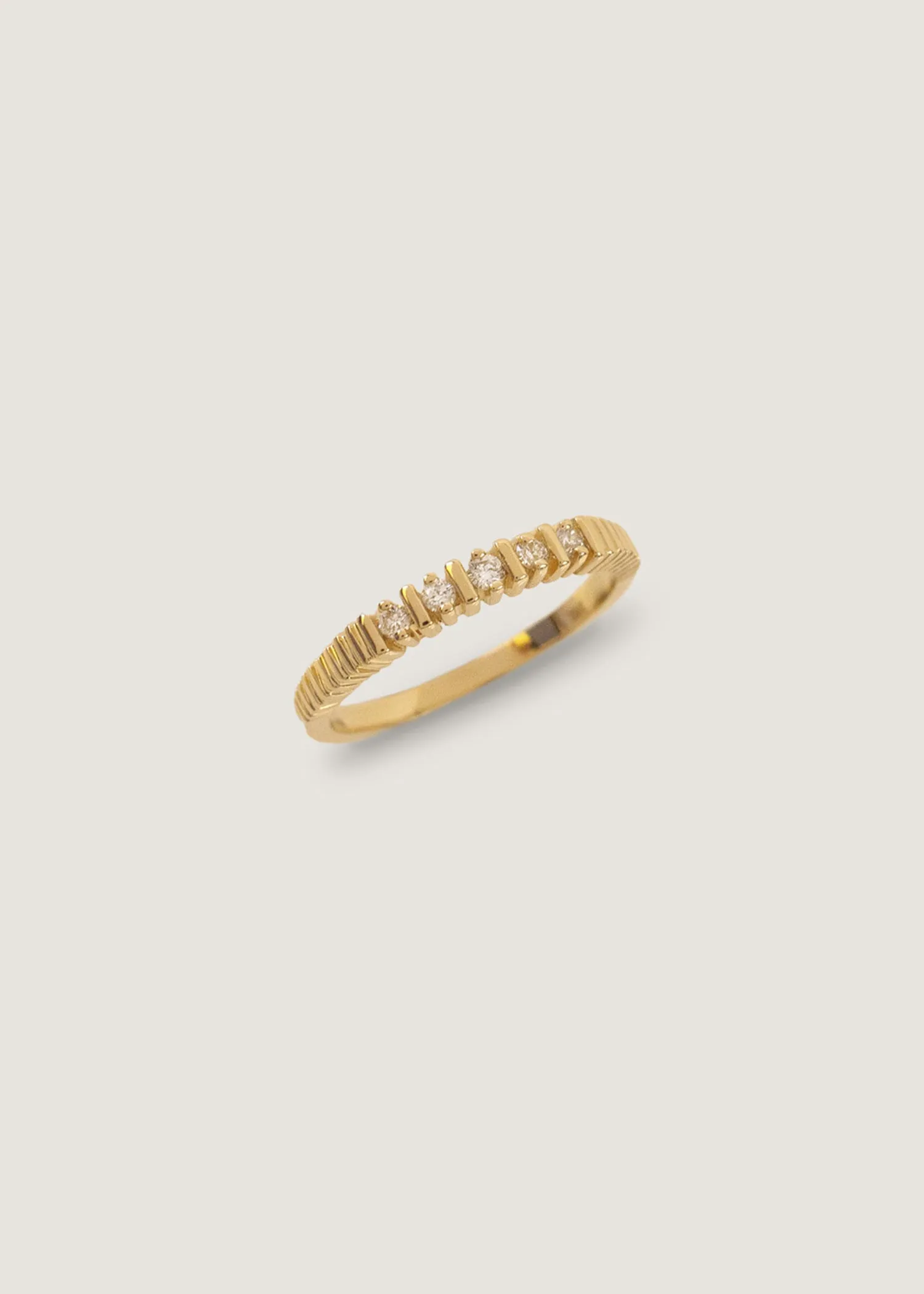 Solis Ribbed Five Diamond Ring sold by Kinn product image thumbnail 3