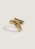 Bold Willow Wrap Around Ring Gold sold by Kinn