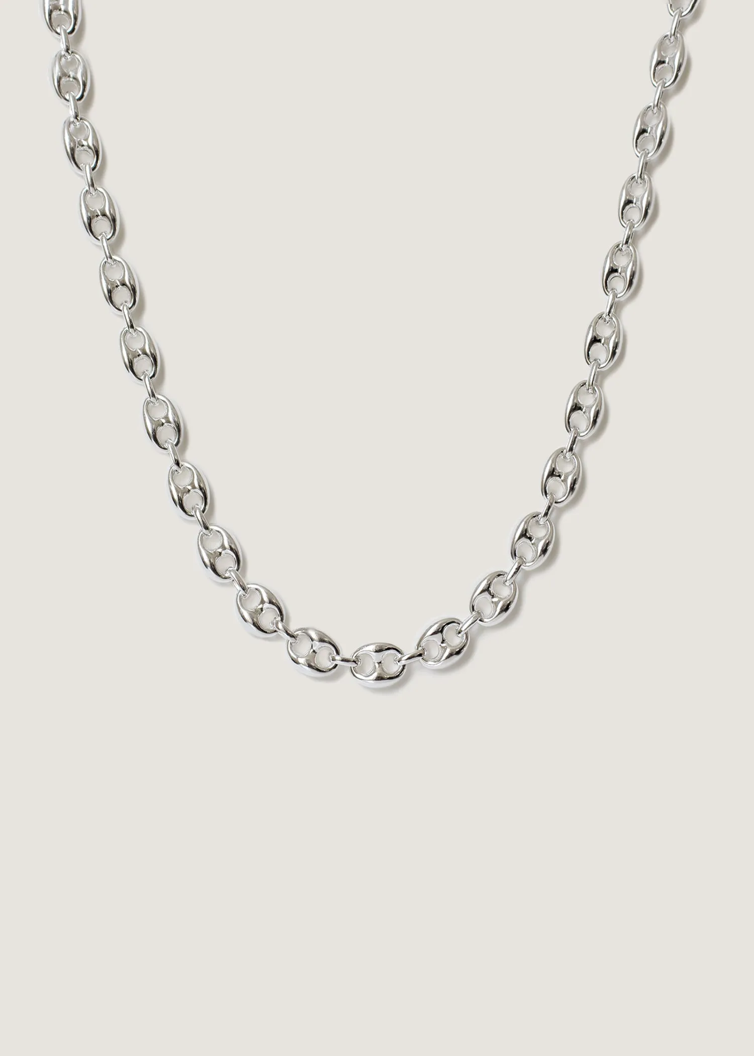 Puffed Mariner Chain Necklace Silver sold by Kinn