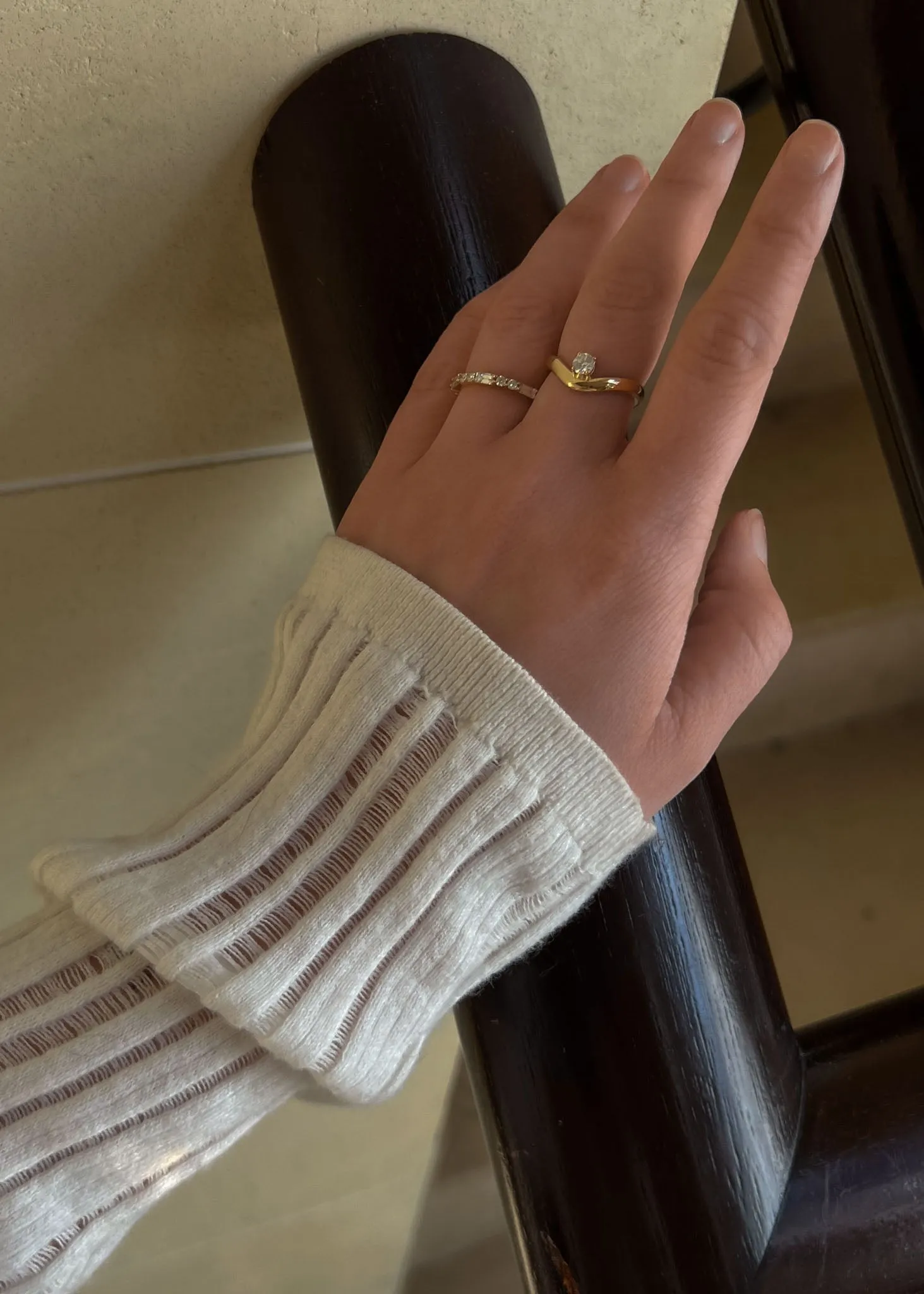 Katherine Curved Ring Diamond sold by Kinn product image thumbnail 2