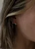 Teardrop Huggie Earrings Diamond sold by Kinn