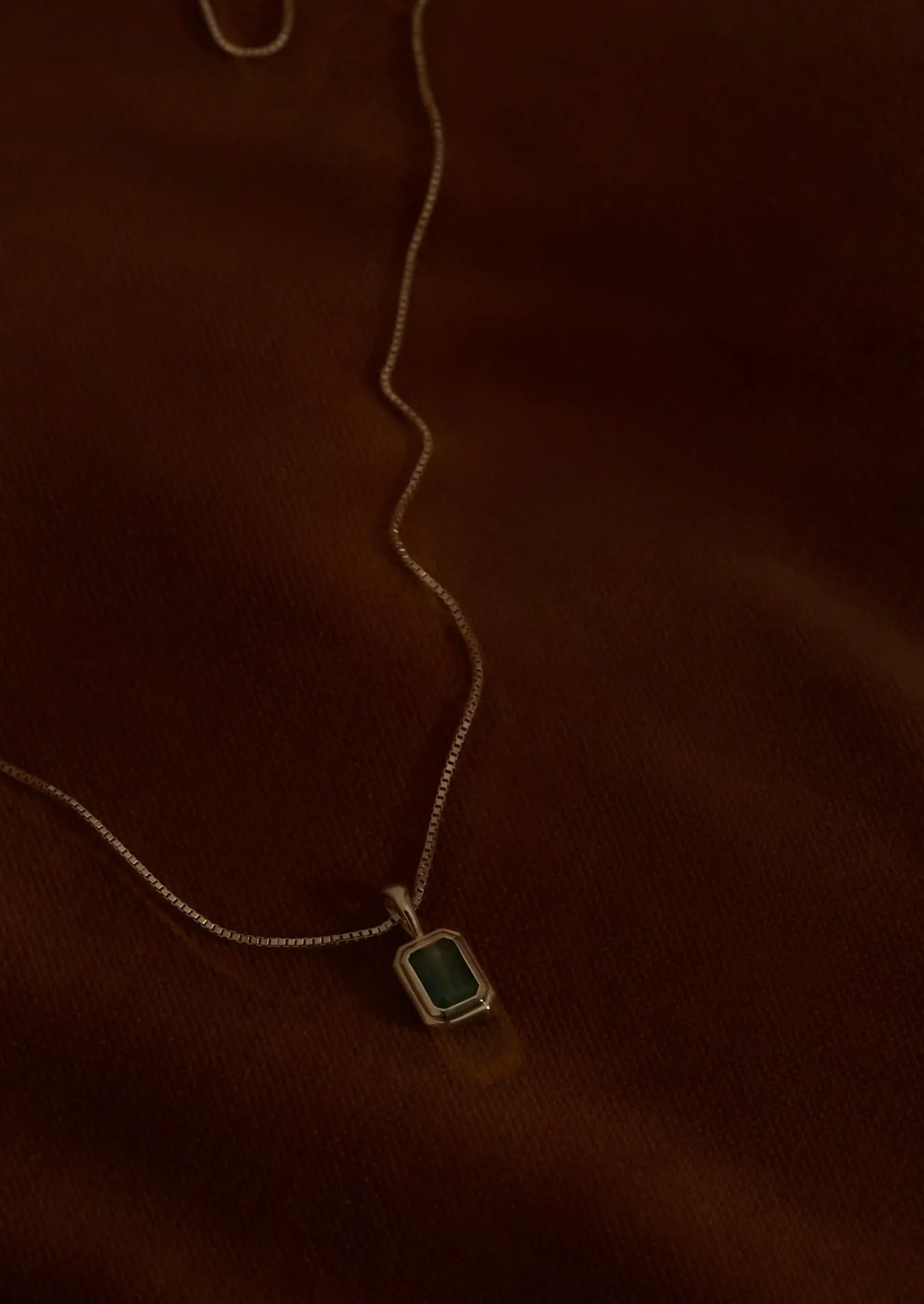 Brooklyn Emerald Cut Pendant Green Tourmaline sold by Kinn product image thumbnail 4