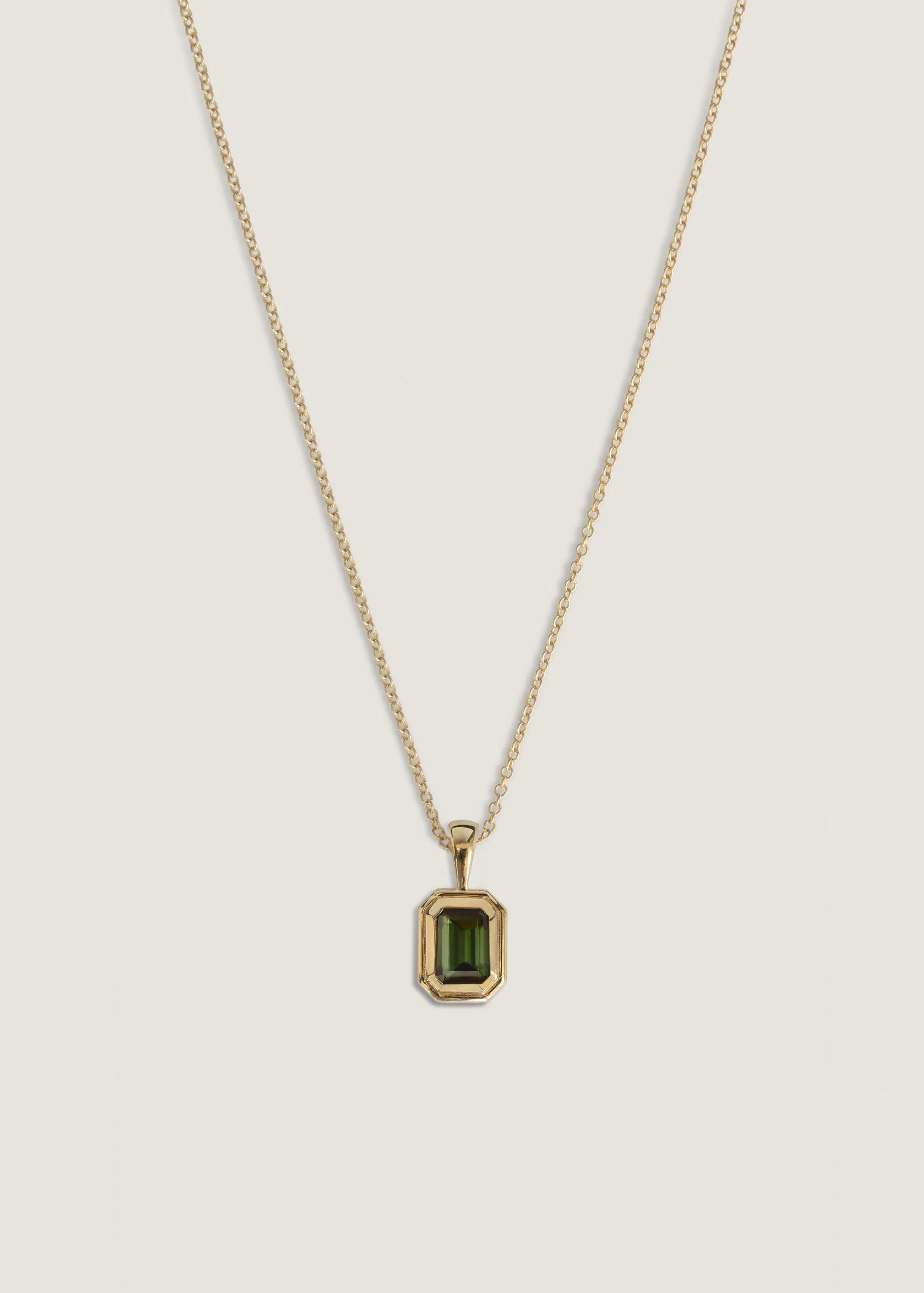 Brooklyn Emerald Cut Pendant Green Tourmaline sold by Kinn product image thumbnail 3