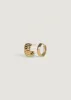 Claudine Twist & Classic Huggie Earring Stack sold by Kinn