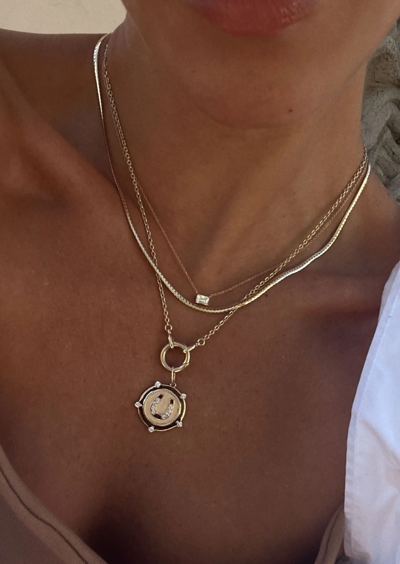 Horseshoe Coin Necklace Diamond sold by Kinn product image thumbnail 2