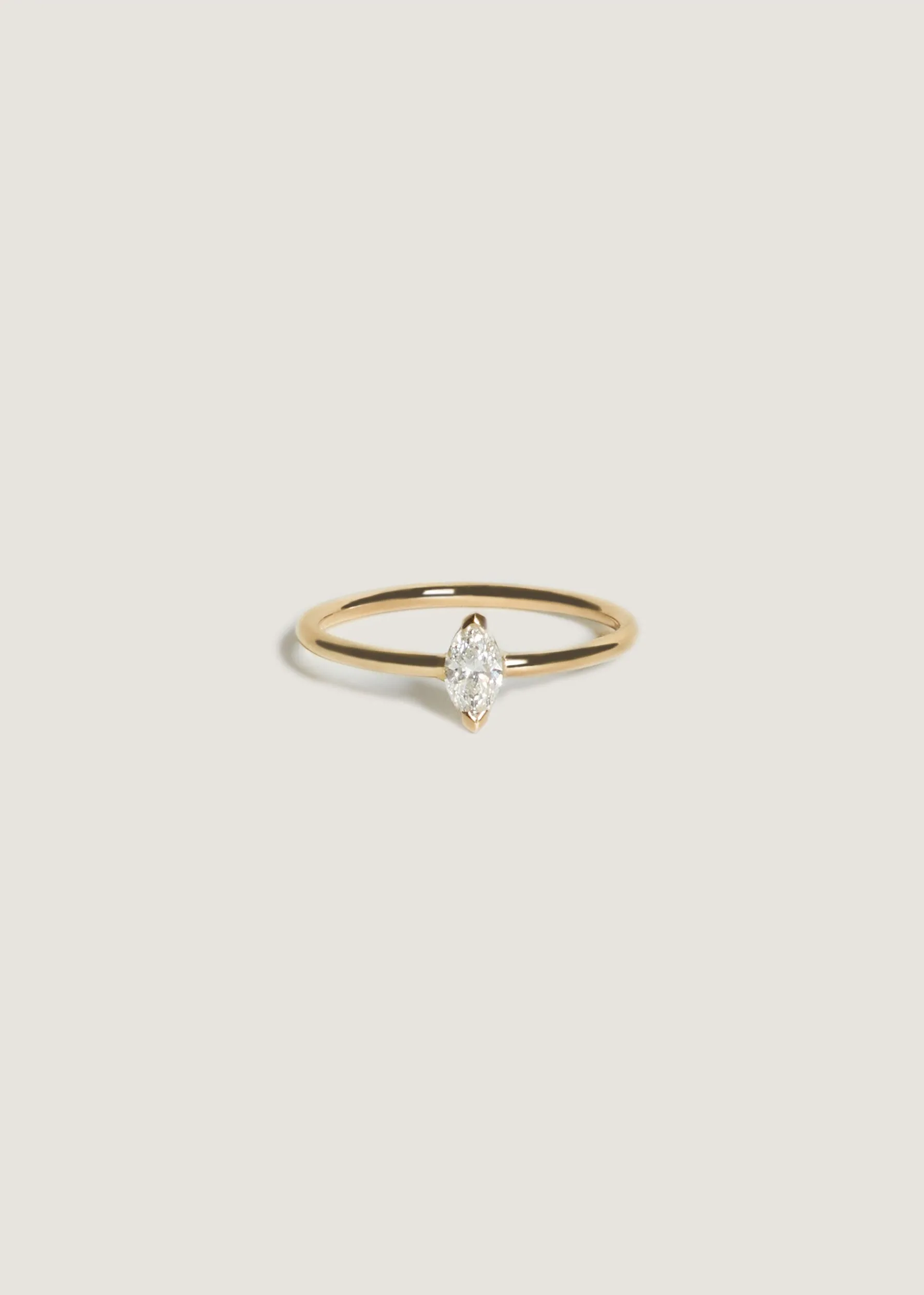 Solitaire Marquise Diamond Ring sold by Kinn