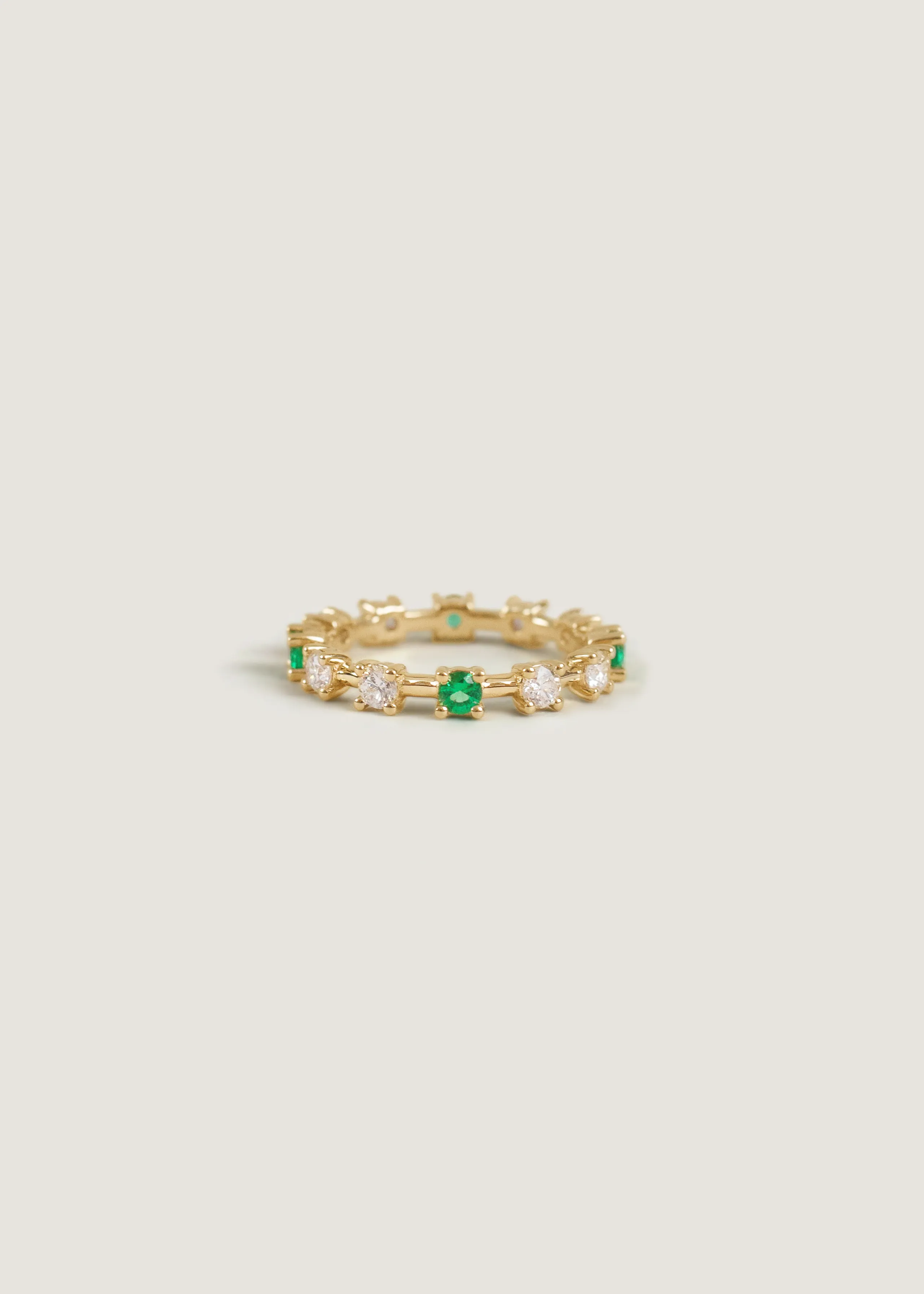 Mixed Stone Eternity Ring Emerald sold by Kinn