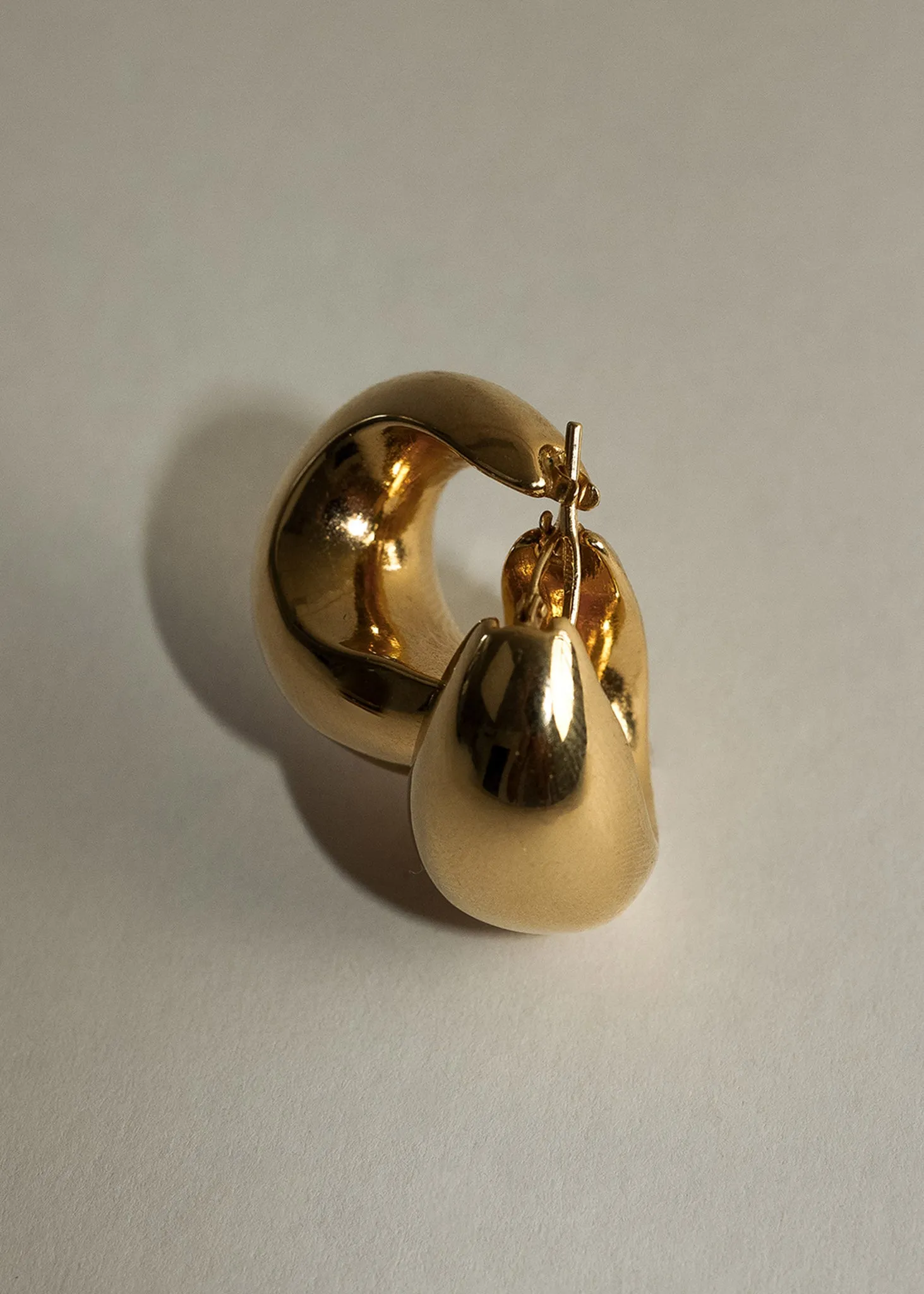 Bold Teardrop Hoop Earrings sold by Kinn product image thumbnail 5
