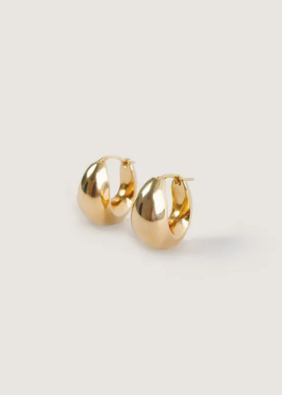 Bold Teardrop Hoop Earrings sold by Kinn