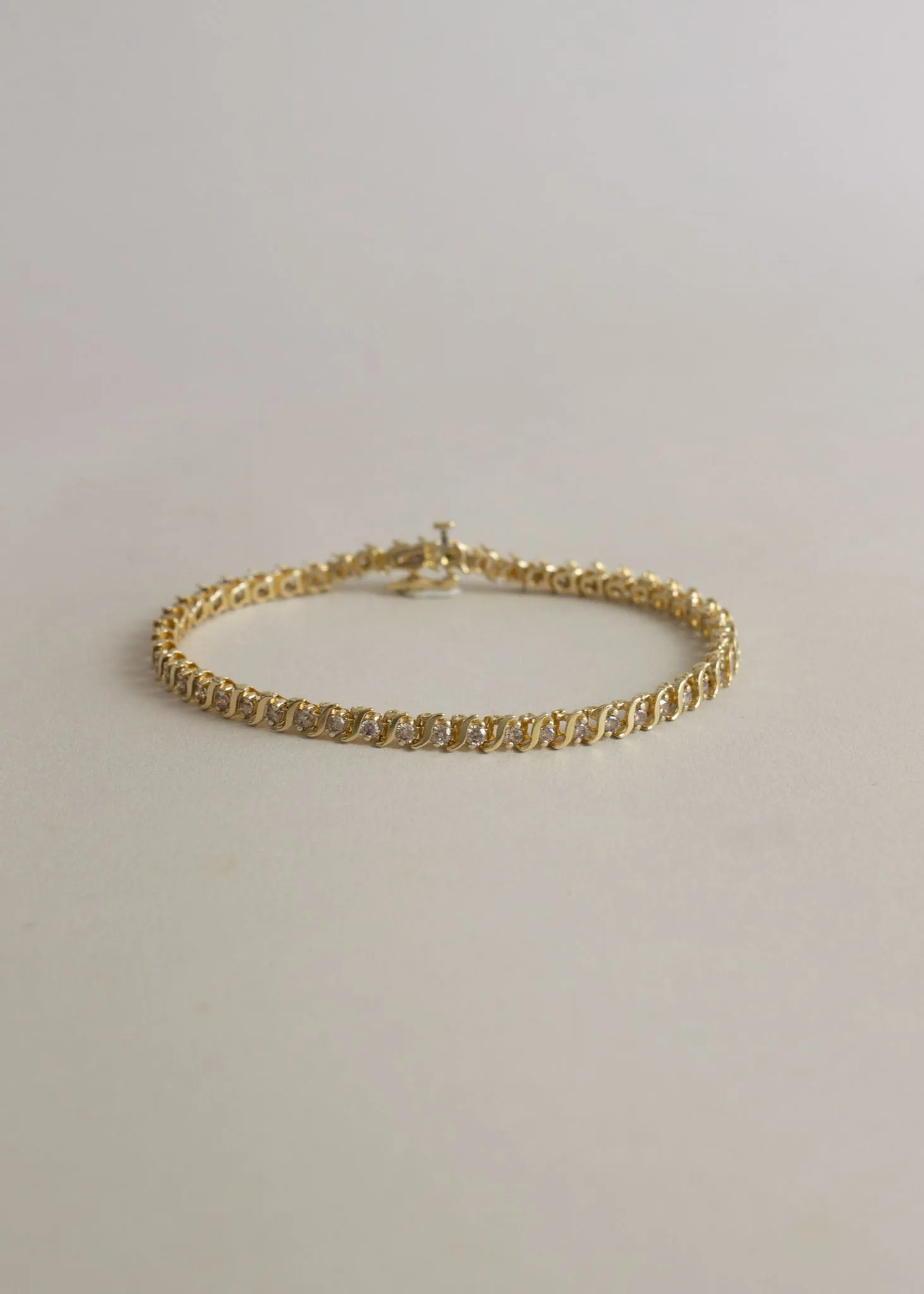 Vintage S Link Tennis Bracelet 1.75 Ctw sold by Kinn