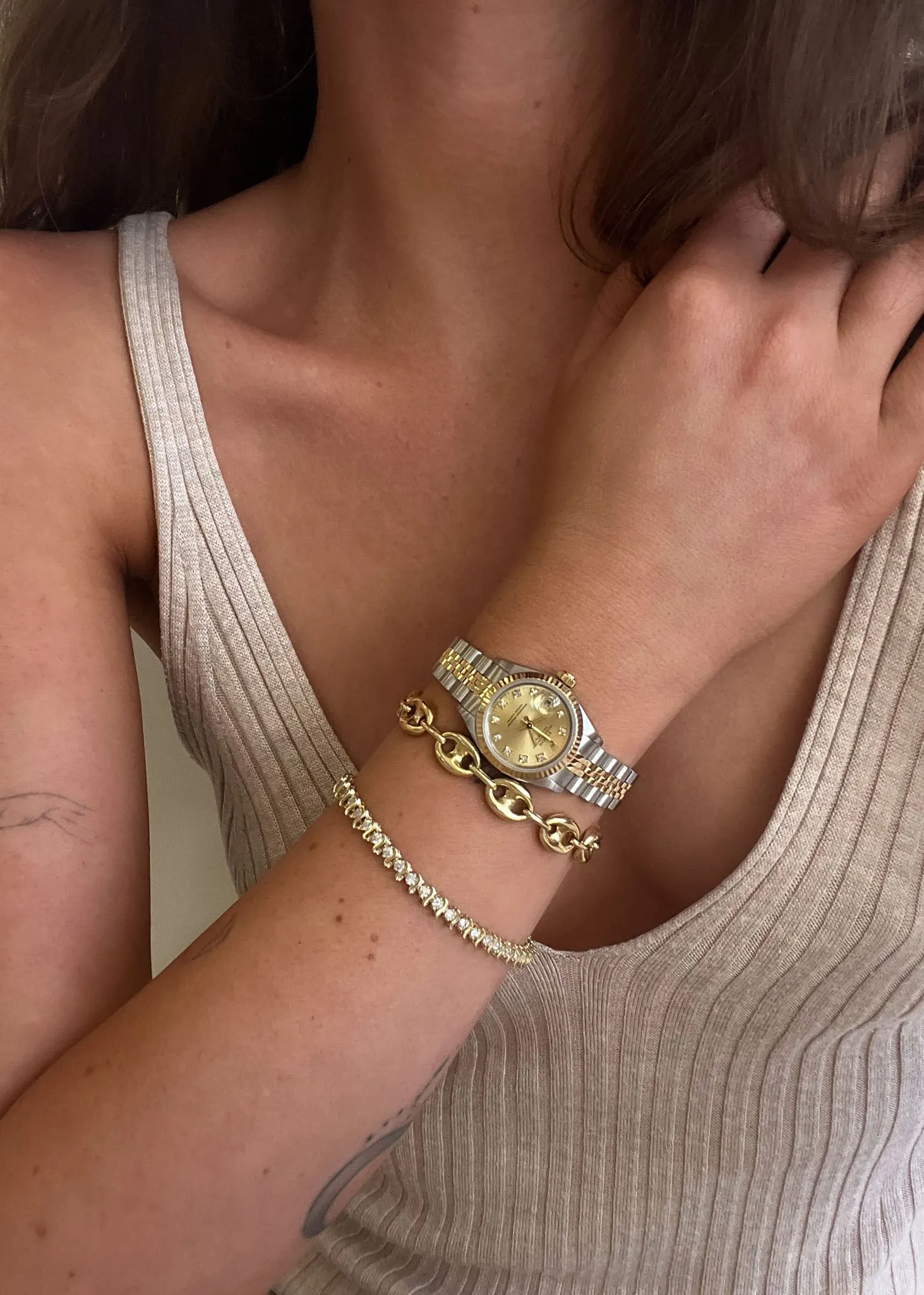 Vintage S Link Tennis Bracelet 1.75 Ctw sold by Kinn product image thumbnail 2