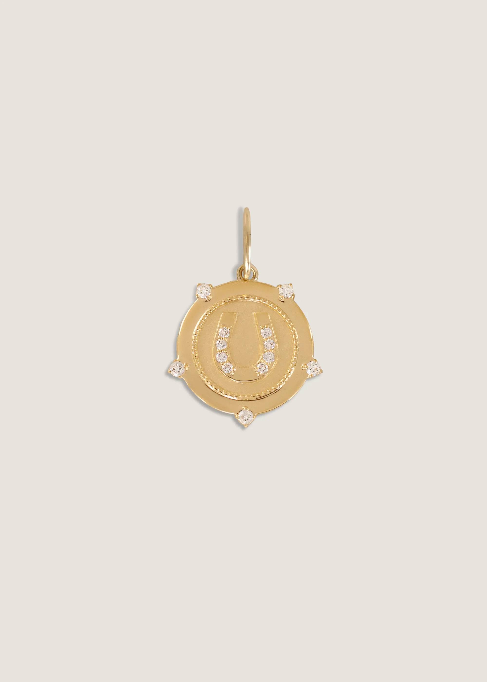 Horseshoe Coin Pendant Diamond sold by Kinn