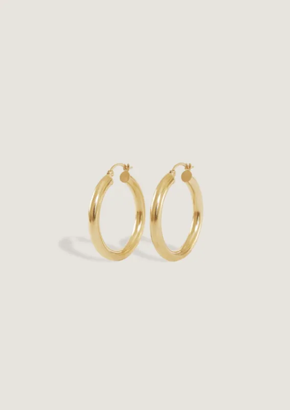 Classic Hoop Earrings Medium sold by Kinn