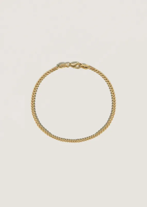 Petite Capri Curb Chain Bracelet sold by Kinn