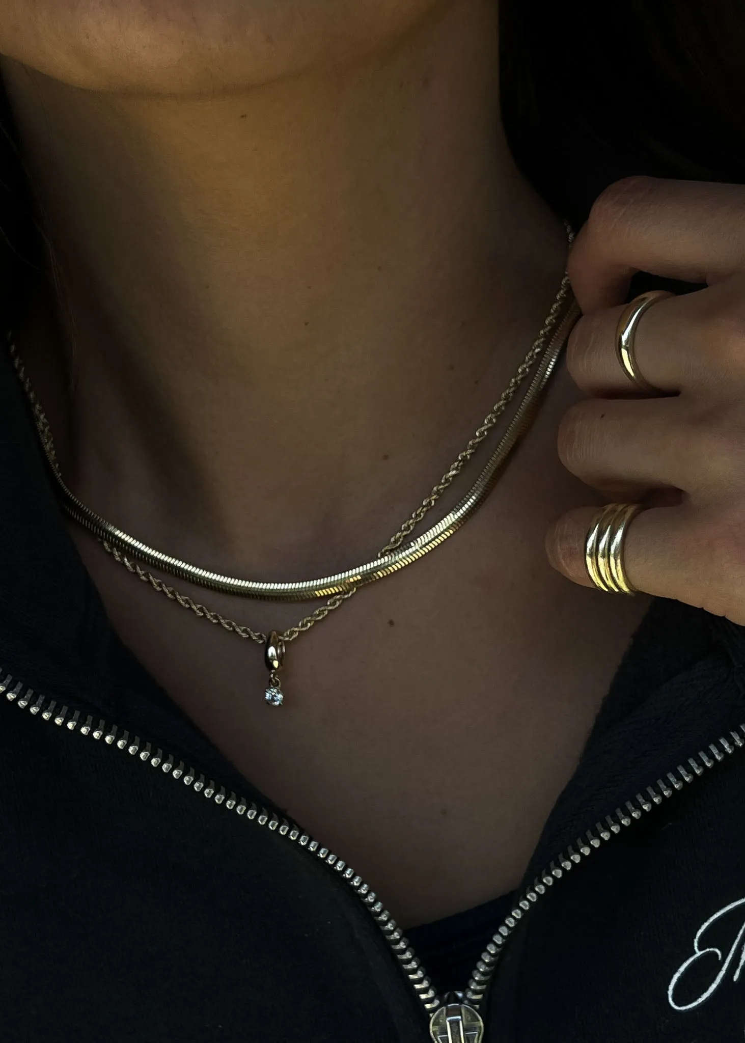 Kismet Herringbone Chain Necklace sold by Kinn product image thumbnail 4