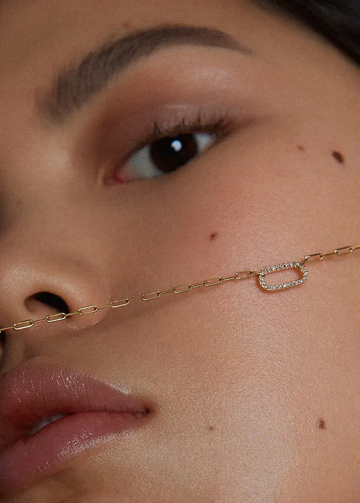 Pavé Diamond Link Chain Necklace sold by Kinn product image thumbnail 3