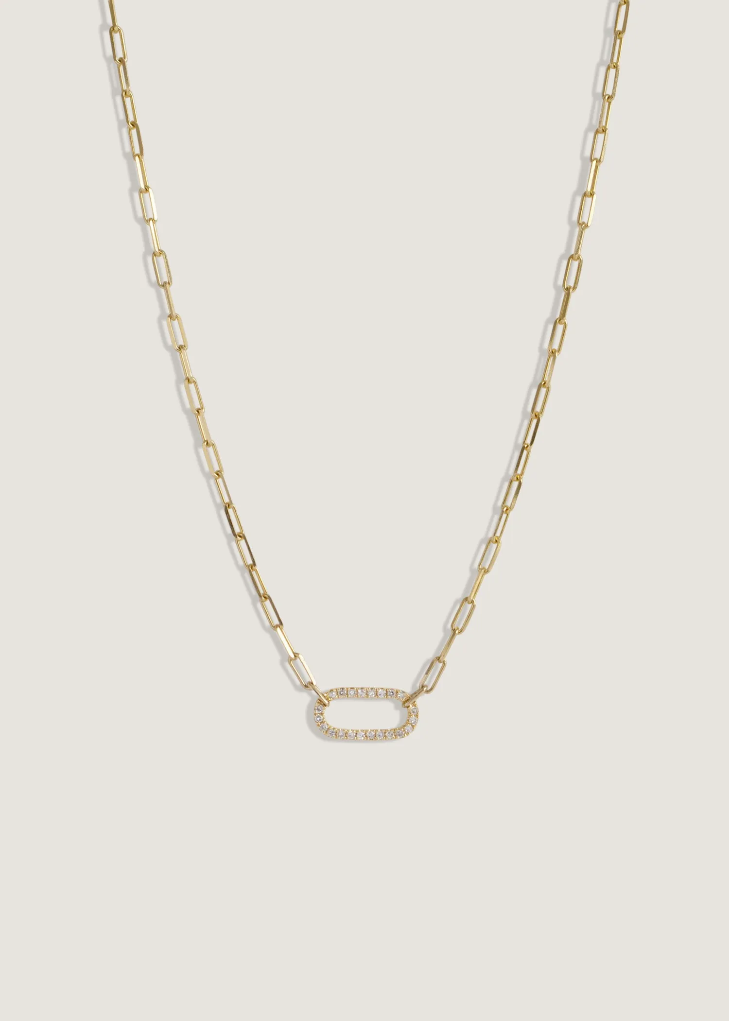 Pavé Diamond Link Chain Necklace sold by Kinn