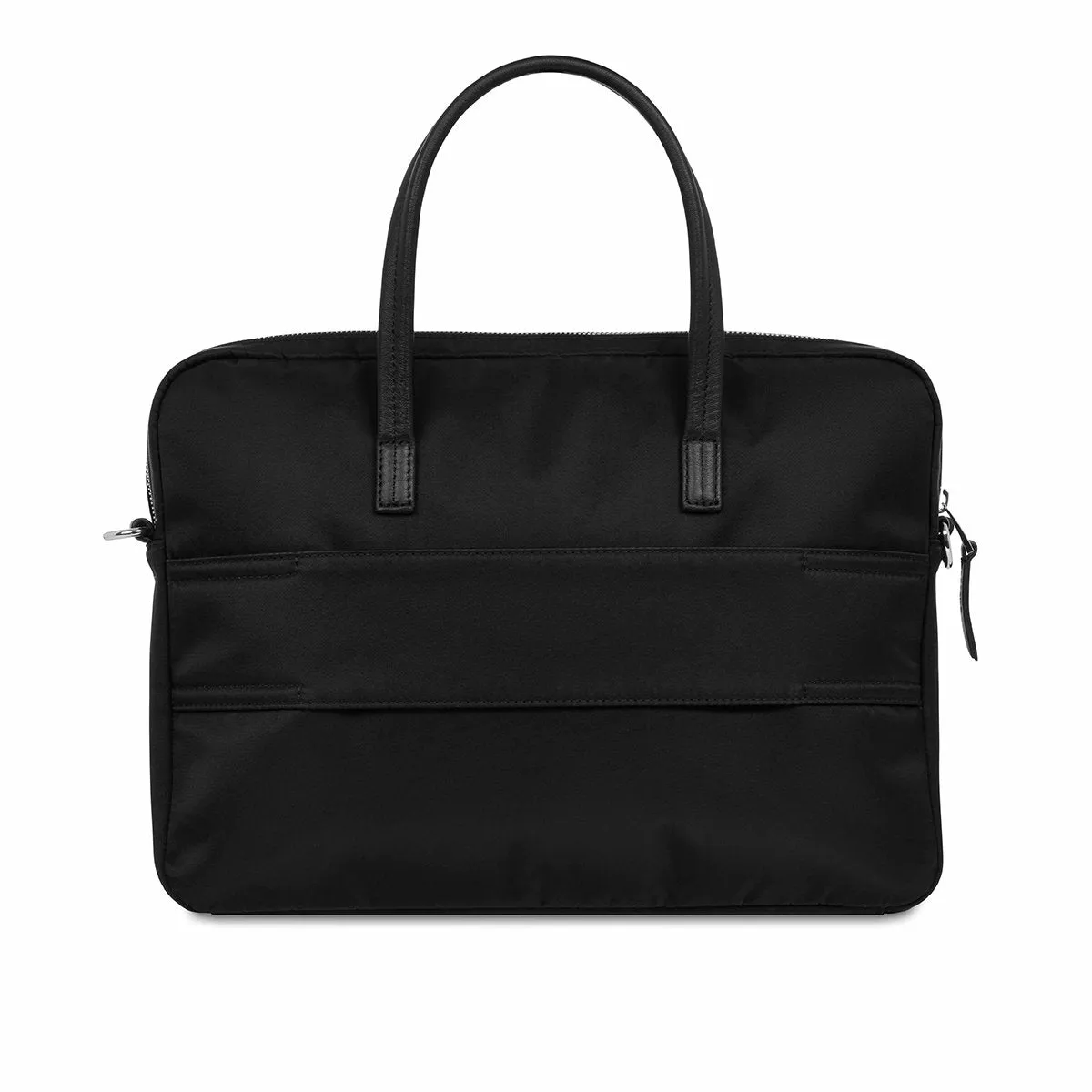 Slim Briefcase with single compartment 14” laptop in black sold by Knomo product image thumbnail 5