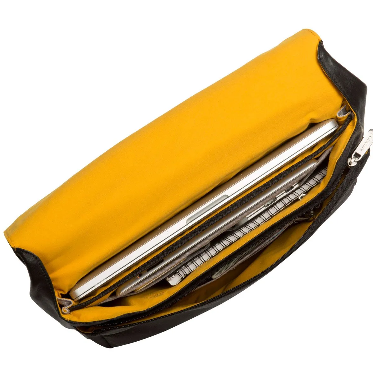 Leather Laptop Messenger Bag - 13" sold by Knomo product image thumbnail 4