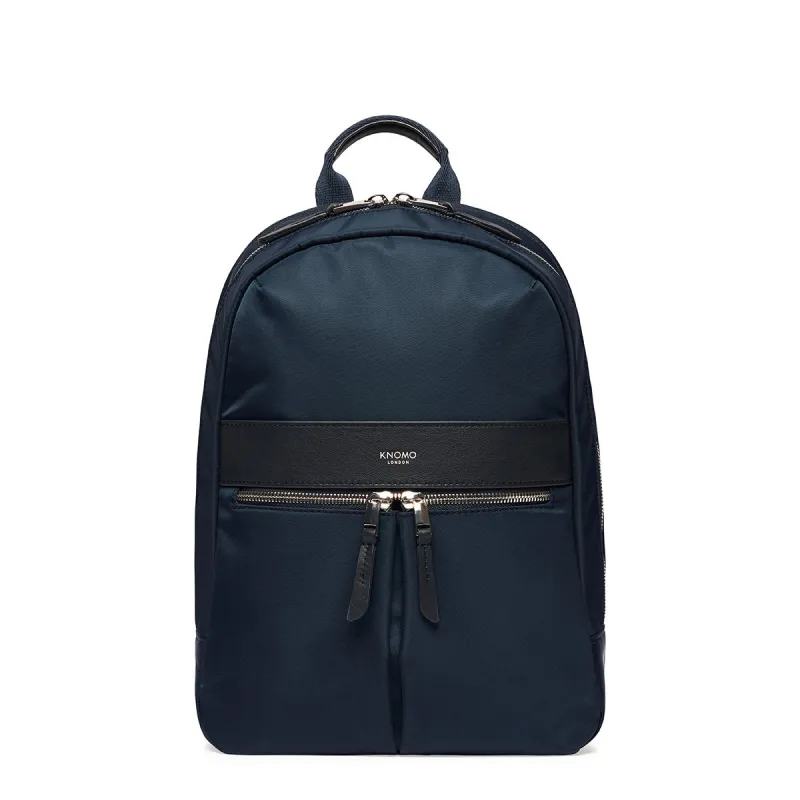 Small Double Compartment Backpack in Navy sold by Knomo