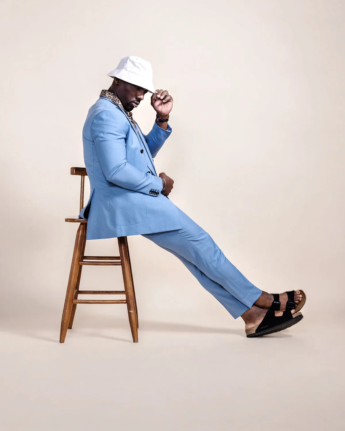 SG Double Breasted Blazer – Pastel Blue sold by Southern Gents product image thumbnail 3