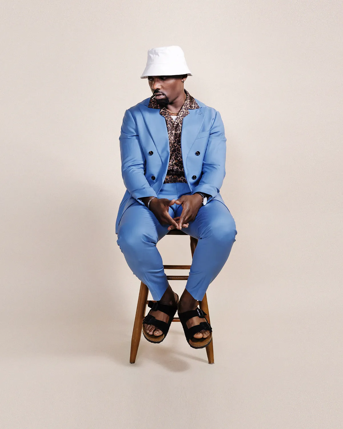 SG Double Breasted Blazer – Pastel Blue sold by Southern Gents product image thumbnail 2