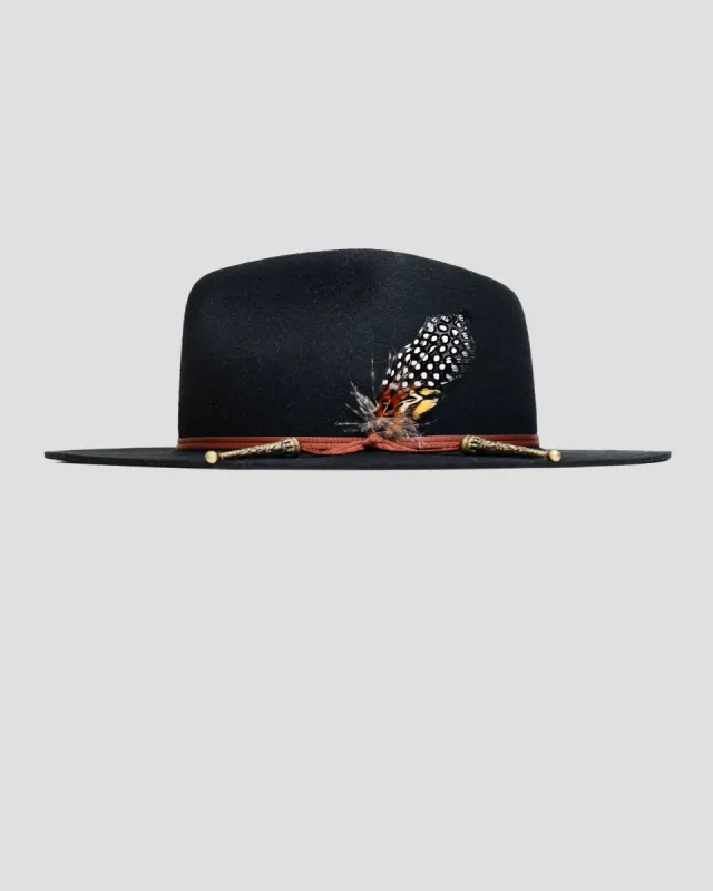 SG Lone Star Fedora Hat - Black sold by Southern Gents