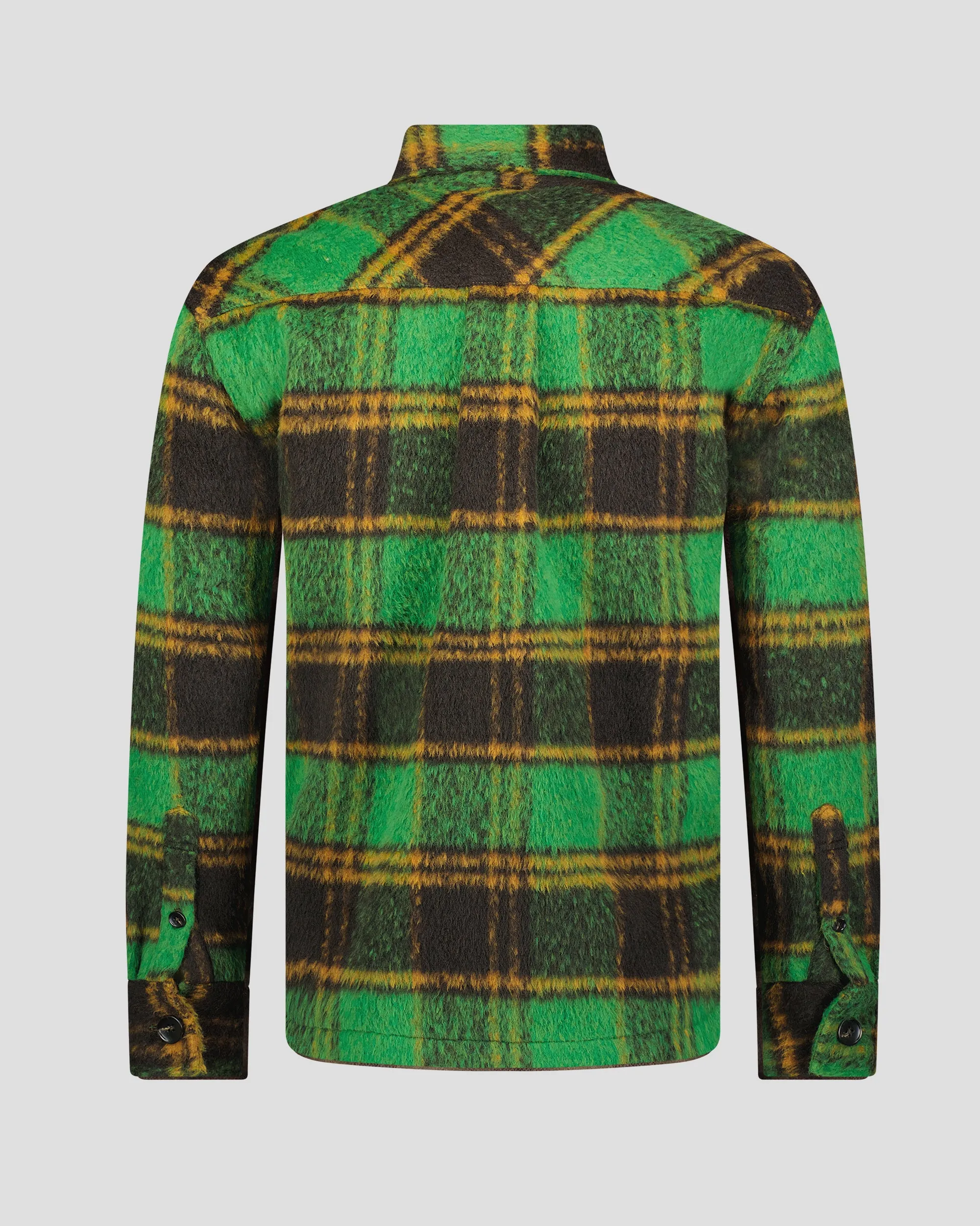 SG Quilted Shirt Jacket - Kiwi Plaid sold by Southern Gents product image thumbnail 5
