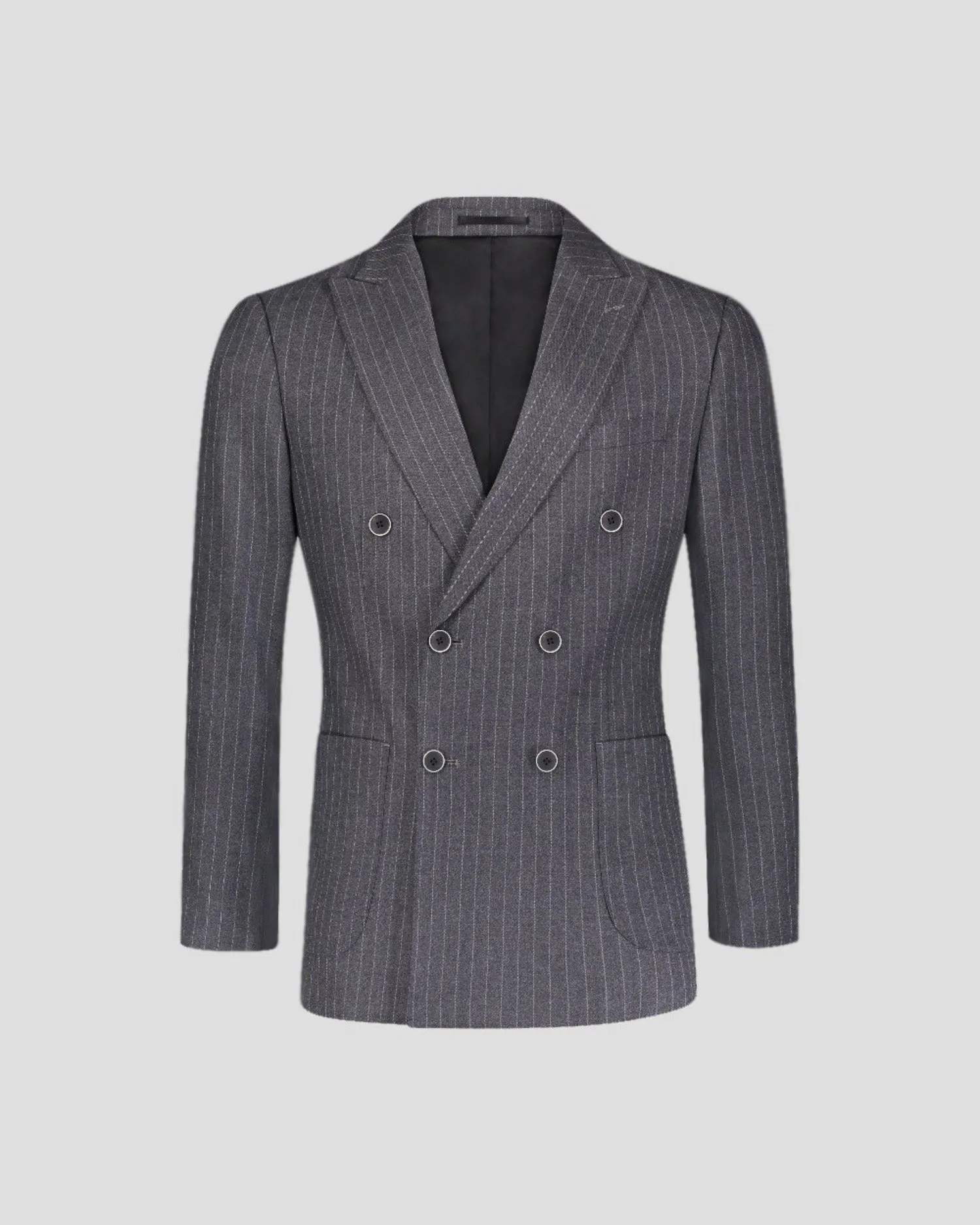 SG Double Breasted Blazer – Charcoal Pinstripe sold by Southern Gents