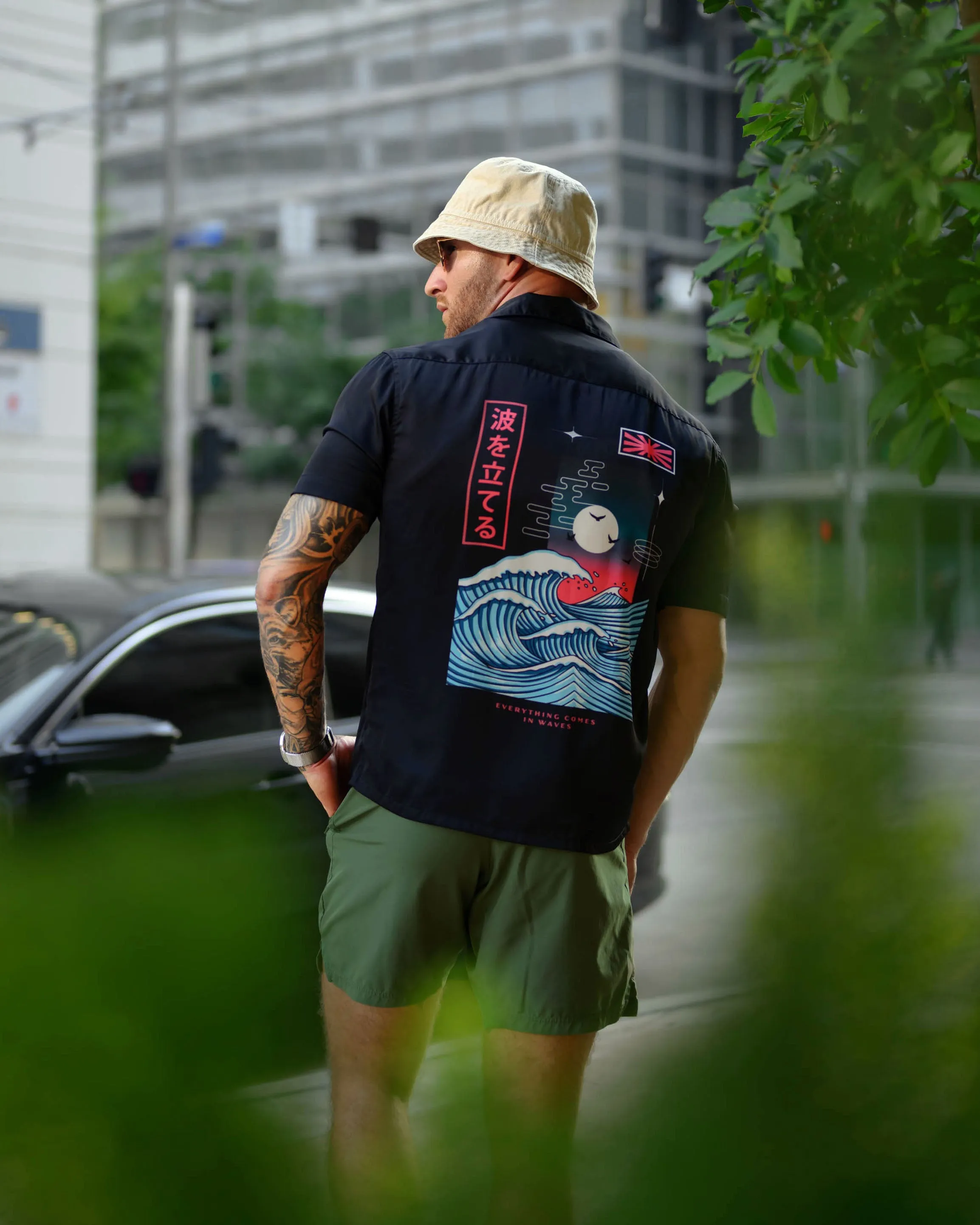 SG Camp Collar Shirt - Koi Wave sold by Southern Gents product image thumbnail 3