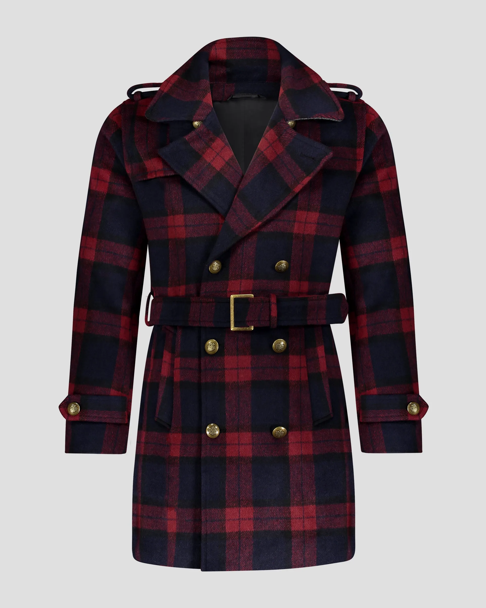 ジャケット・アウター RIU   Plaid sleeve short trench coat Riu Plaid sleeve short trench coat 1点