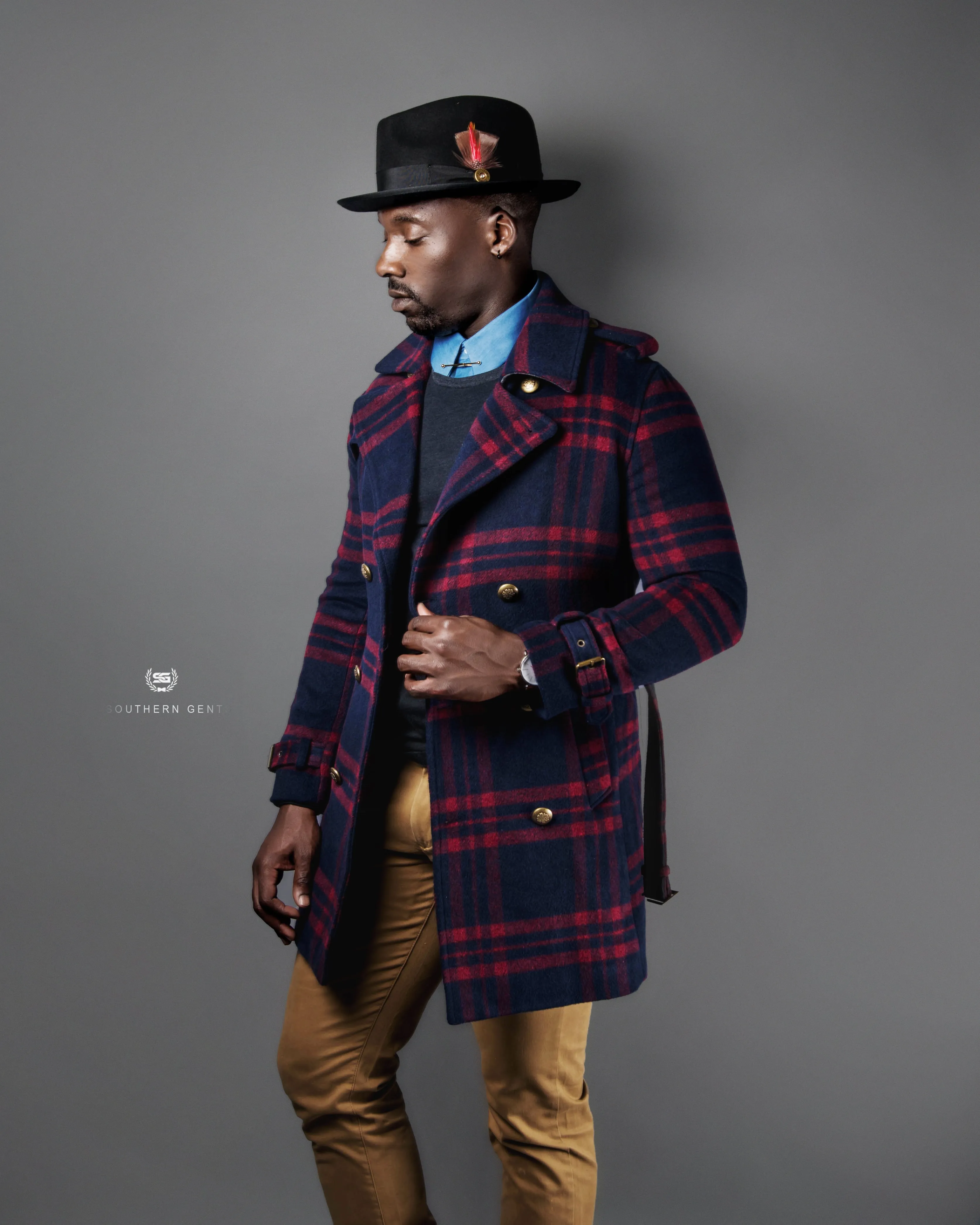 SG Men's Ranger Trench Coat – British Plaid sold by Southern Gents product image thumbnail 3