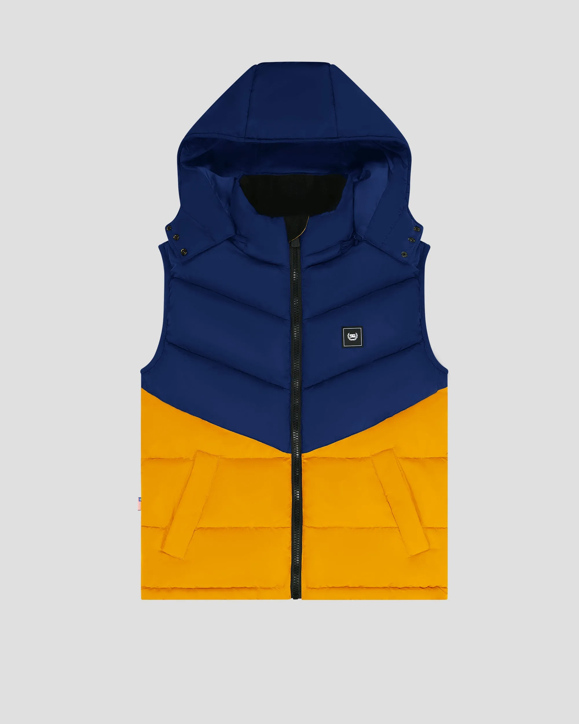 SG Puffer Vest - Mustard + Navy sold by Southern Gents product image thumbnail 4