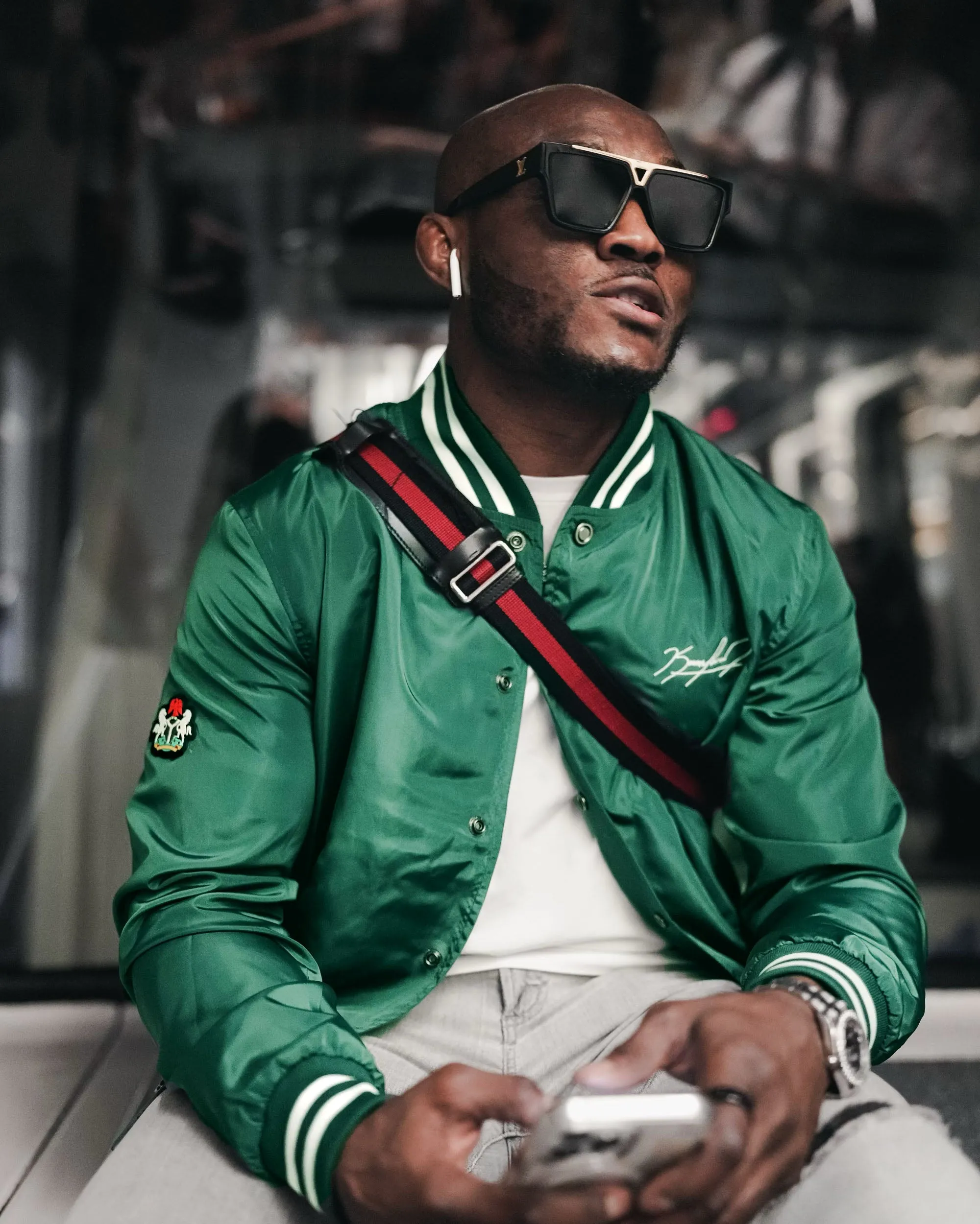 uthern Gents x Kamaru Usman - NGHTMR Bomber Jacket - Hunter Green sold by Southern Gents product image thumbnail 2