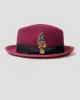 SG Trilby Fedora Hat – Burgundy V2 sold by Southern Gents