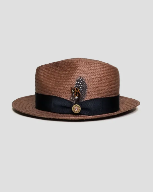 SG Straw Trilby Fedora Hat – Coffee sold by Southern Gents