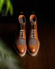 SG Rogue Sport Wingtip Boots V2 – Cognac + Tweed sold by Southern Gents