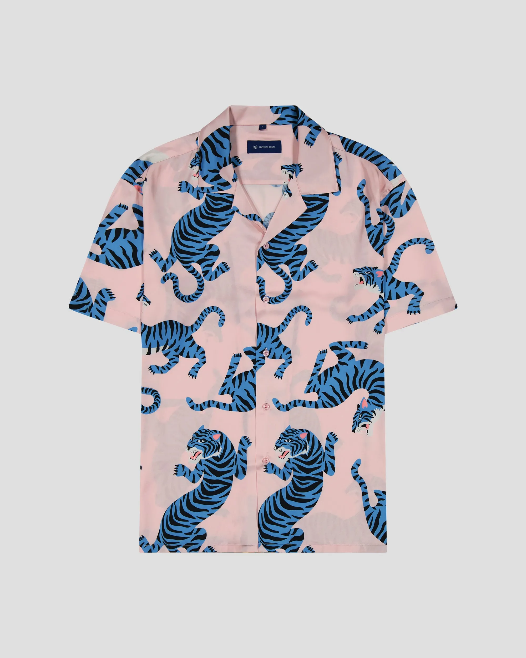 SG Camp Collar Shirt - Pink Tiger sold by Southern Gents