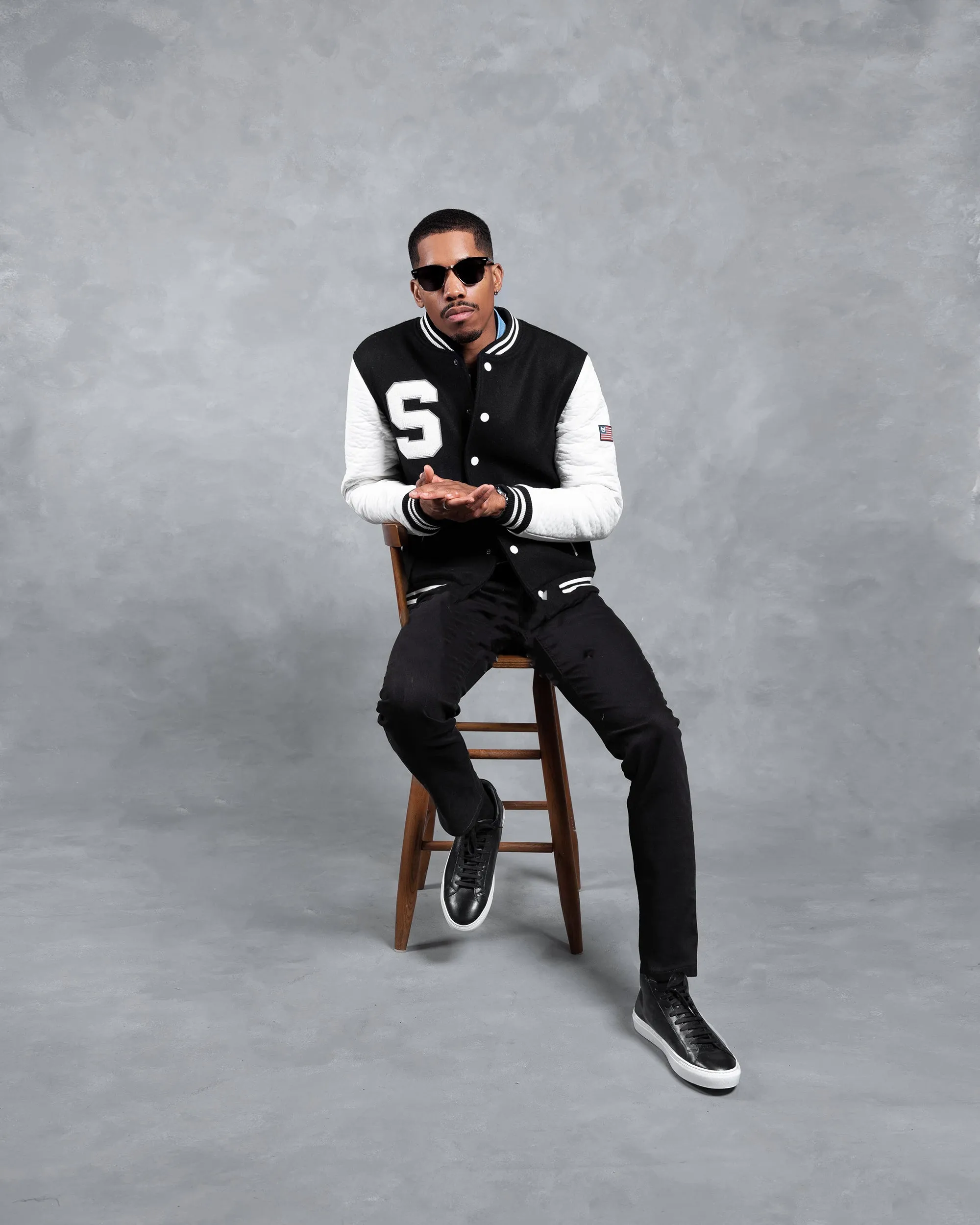 SG Varsity - Black + White sold by Southern Gents product image thumbnail 3