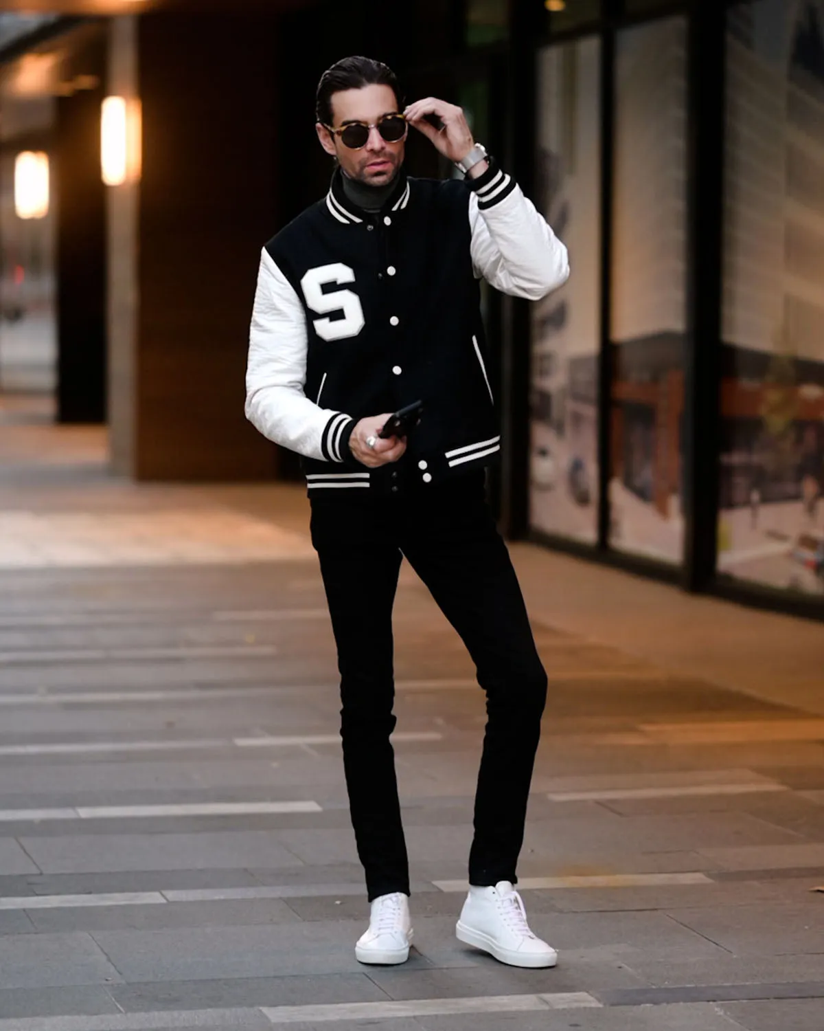 SG Varsity - Black + White sold by Southern Gents product image thumbnail 2