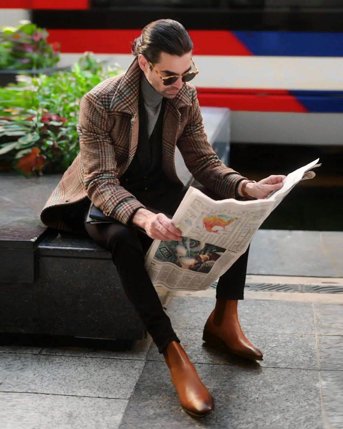 SG Car Coat – Brown + Green Plaid sold by Southern Gents product image thumbnail 3