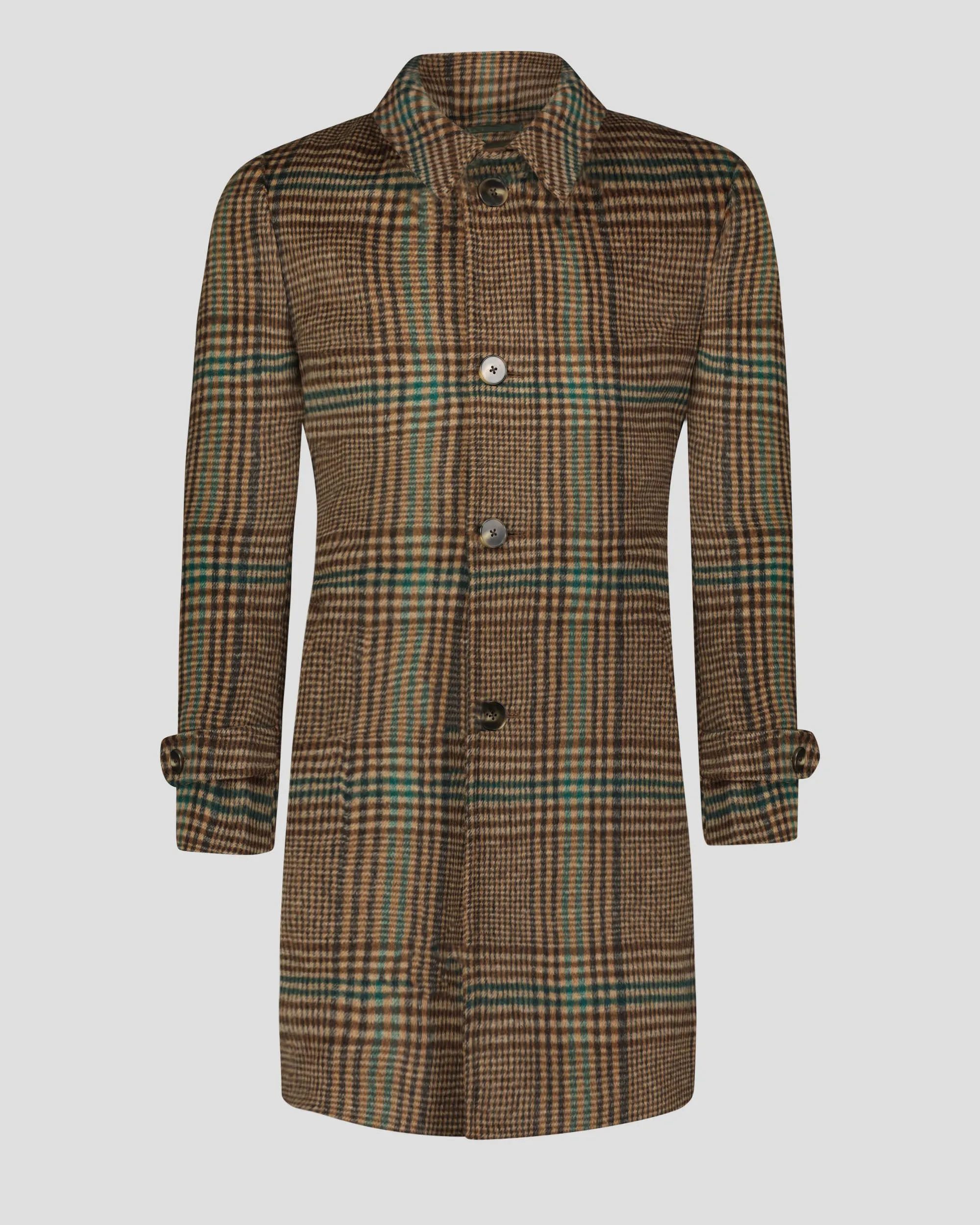 SG Car Coat – Brown + Green Plaid sold by Southern Gents