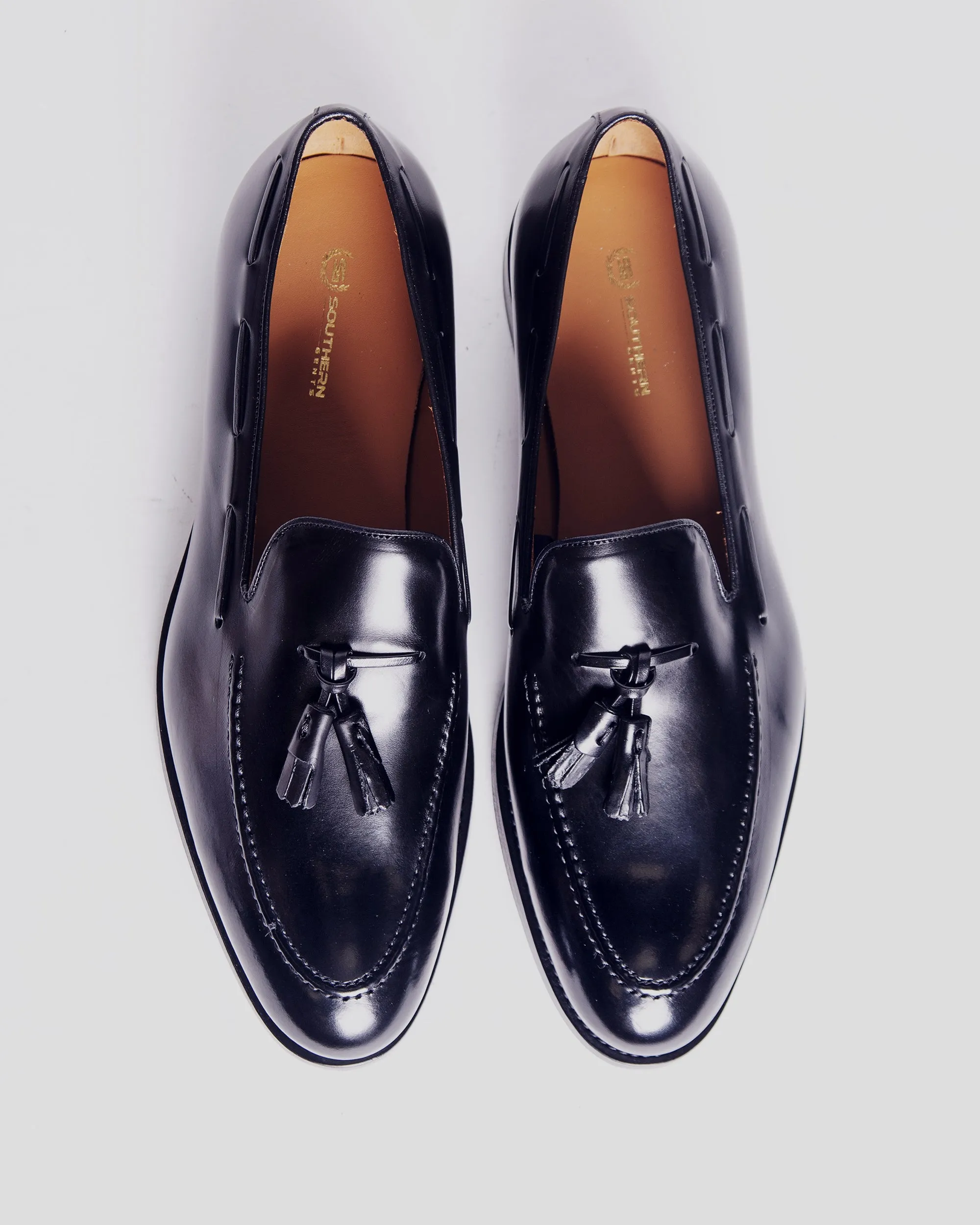 SG Newton Tassel Loafer – Black sold by Southern Gents product image thumbnail 2