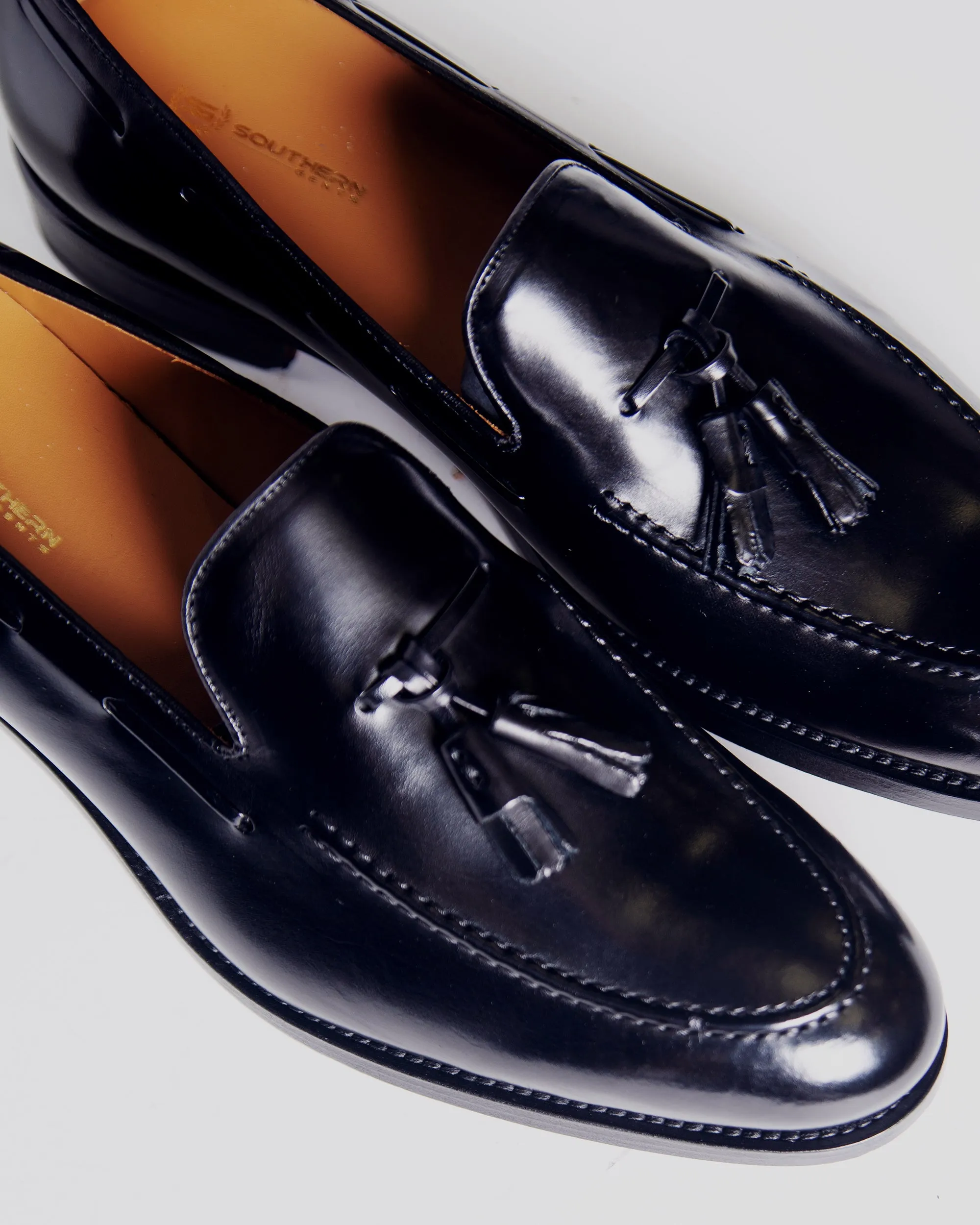 SG Newton Tassel Loafer – Black sold by Southern Gents product image thumbnail 3