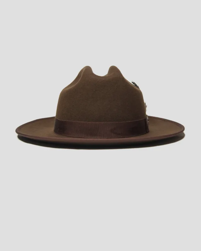 SG Miller Ranch Fedora Hat - Chocolate made by Southern Gents